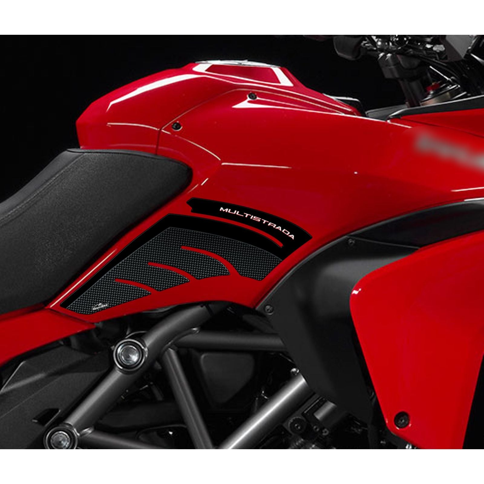 Resin Bike 3D Motorcycle Stickers - Tank Sides | Ducati Multistrada 1200 2010>2012 -   Pyramid Motorcycle Accessories