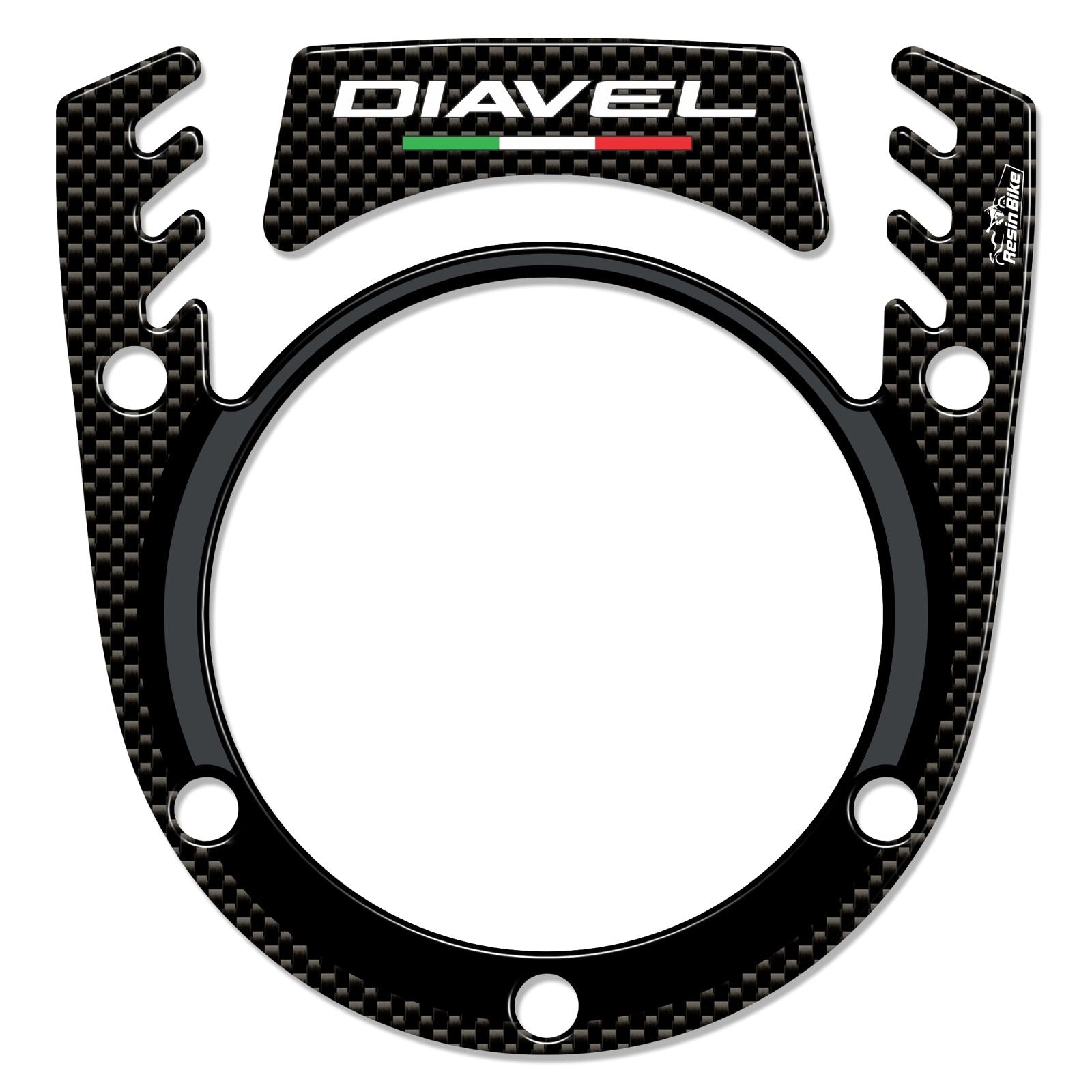 Resin Bike 3D Motorcycle Stickers - Fuel Cap | Ducati Diavel 2011>Current -   Pyramid Motorcycle Accessories