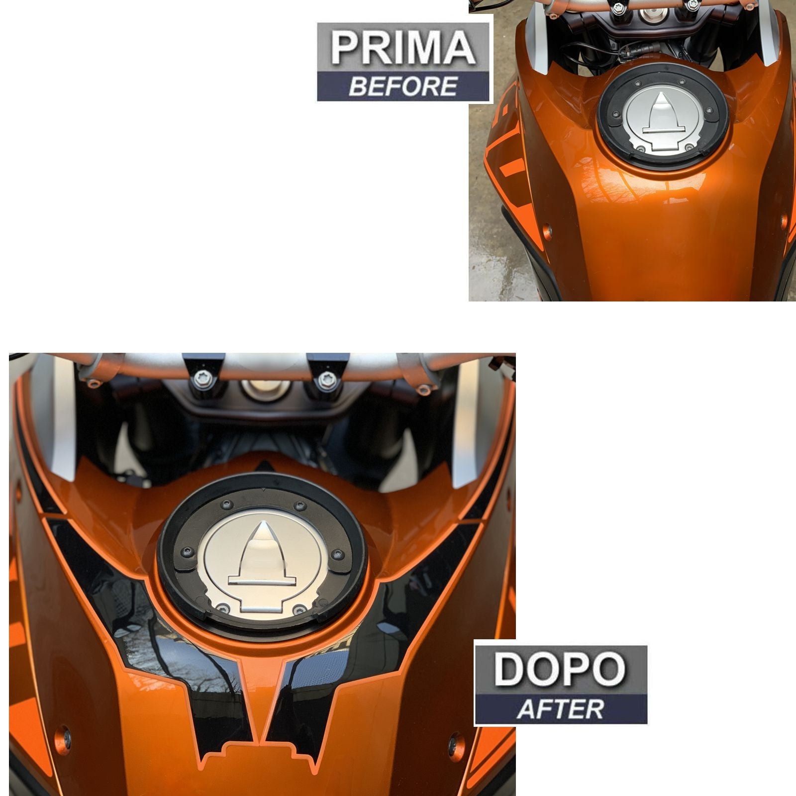 Resin Bike 3D Motorcycle Stickers - Tank Pad | KTM 1190 Adventure 2013>2016 RB-1000154200003 -   Pyramid Motorcycle Accessories