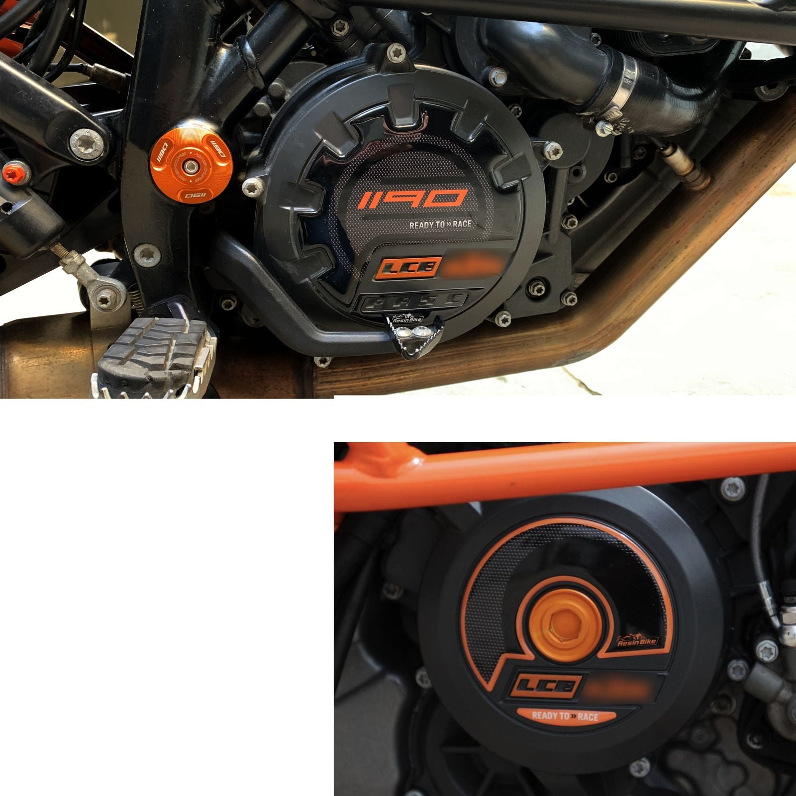 Resin Bike 3D Motorcycle Stickers - Variator Cover | KTM 1190 Adventure 2013>2016 -   Pyramid Motorcycle Accessories