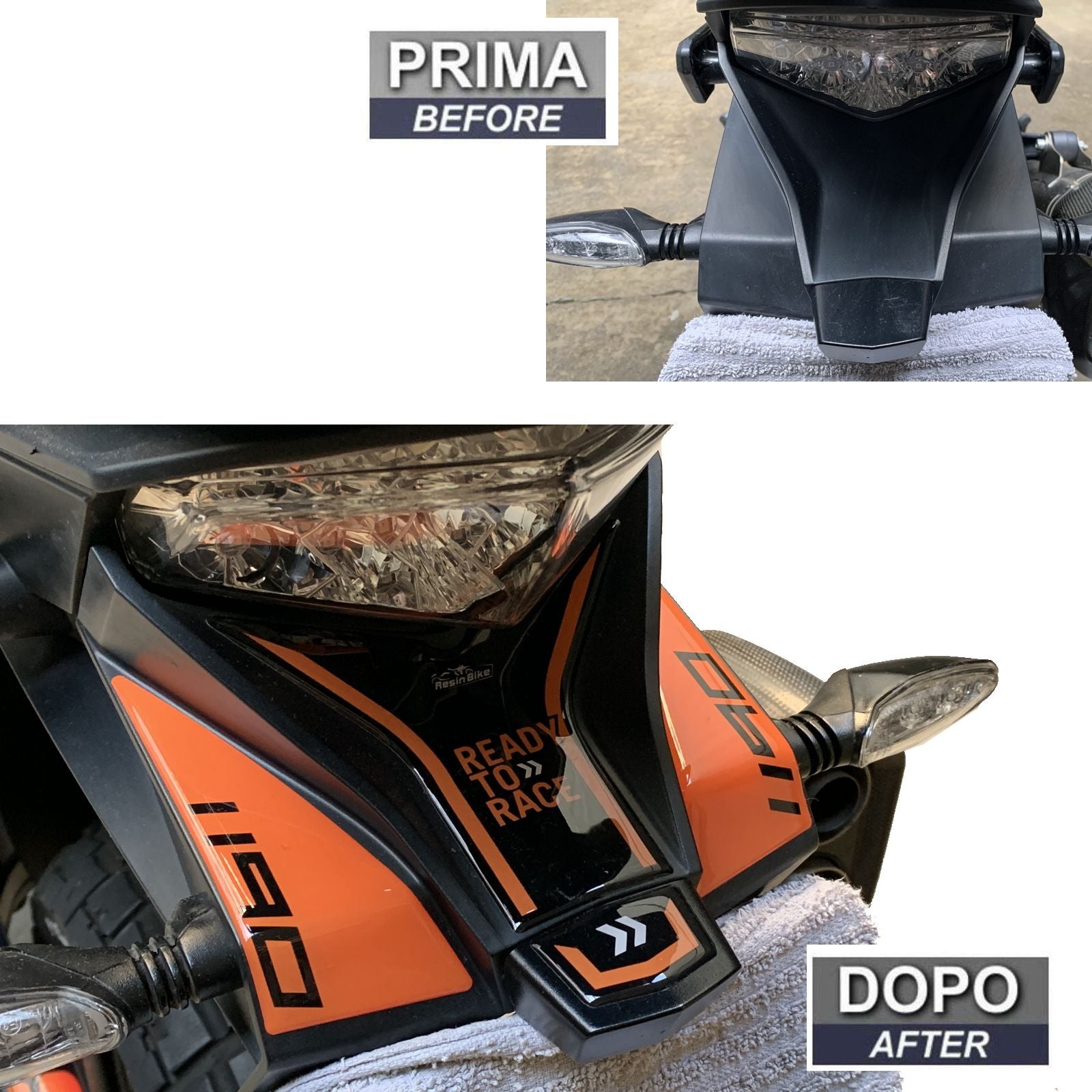 Resin Bike 3D Motorcycle Stickers - Tail Section | KTM 1190 Adventure 2013>2016 RB-1000153800006 -   Pyramid Motorcycle Accessories