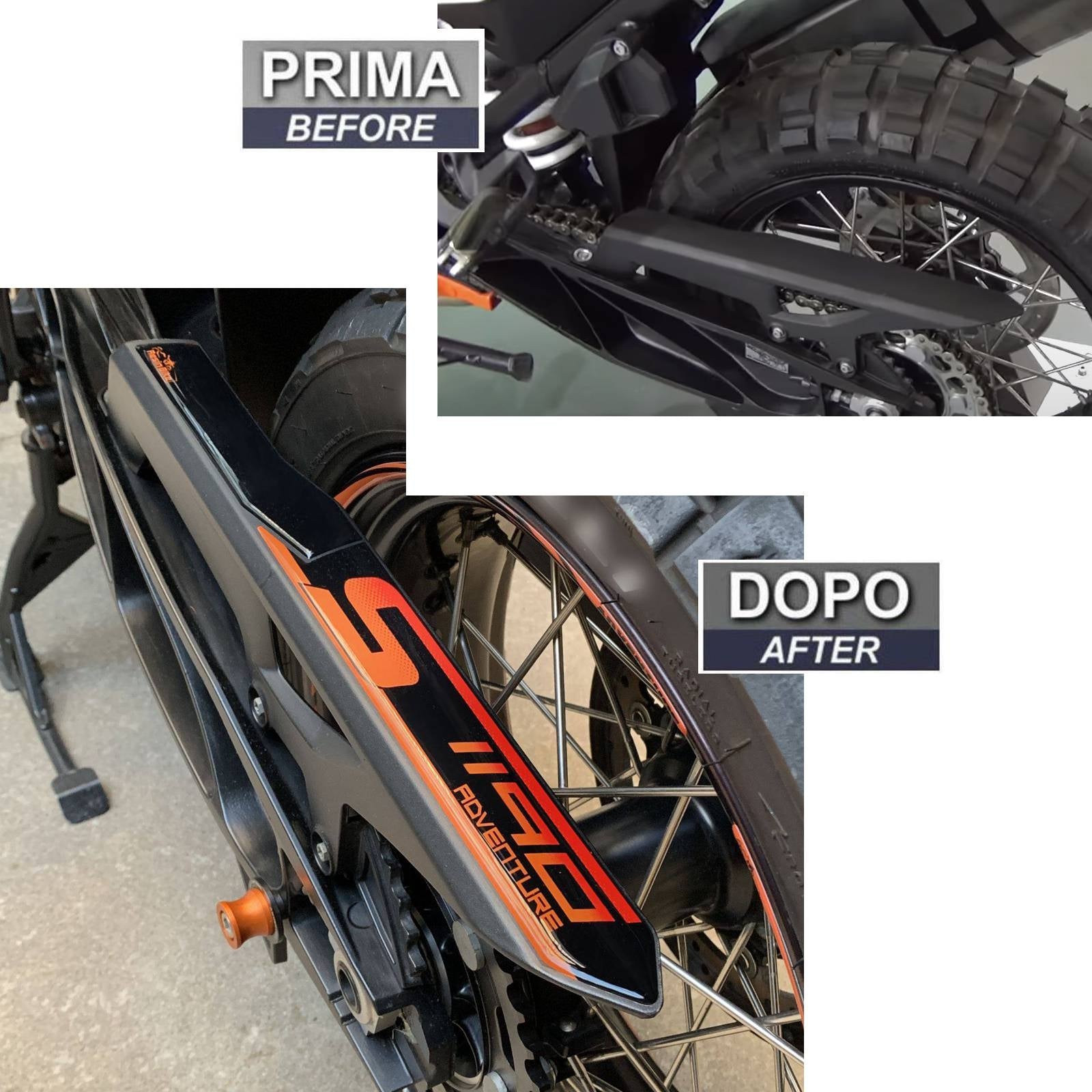 Resin Bike 3D Motorcycle Stickers - Tail Section | KTM 1190 Adventure 2013>2016 RB-1000153900003 -   Pyramid Motorcycle Accessories