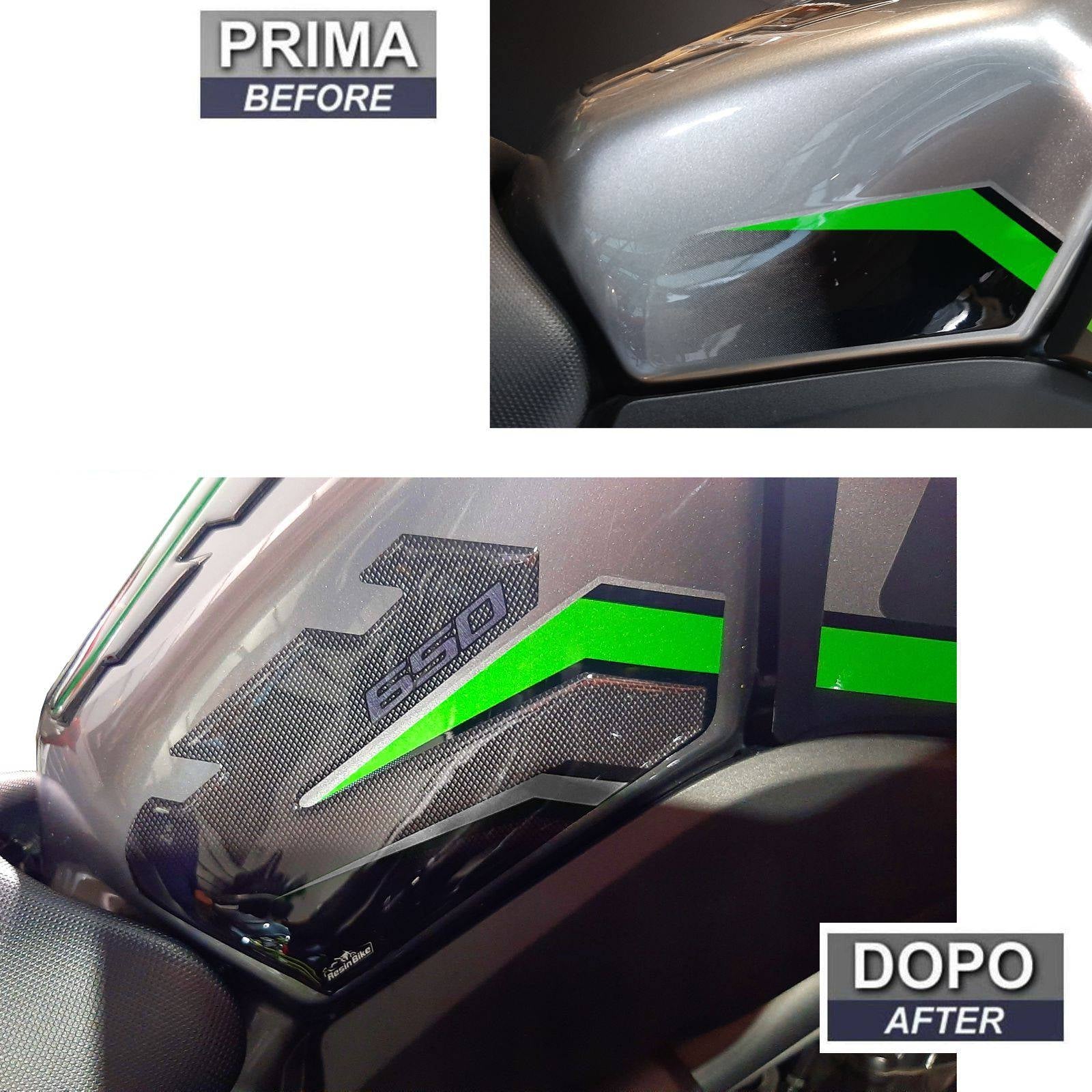 Resin Bike 3D Motorcycle Stickers - Tank Sides | Kawasaki Versys 650 2017>2021 RB-1000155700007 -   Pyramid Motorcycle Accessories