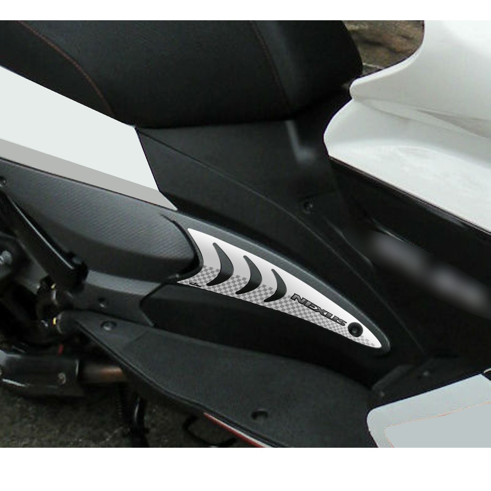 Resin Bike 3D Motorcycle Stickers - Footboard | Gilera Nexus 300/500 2007>2013 RB-1000155900001 -   Pyramid Motorcycle Accessories