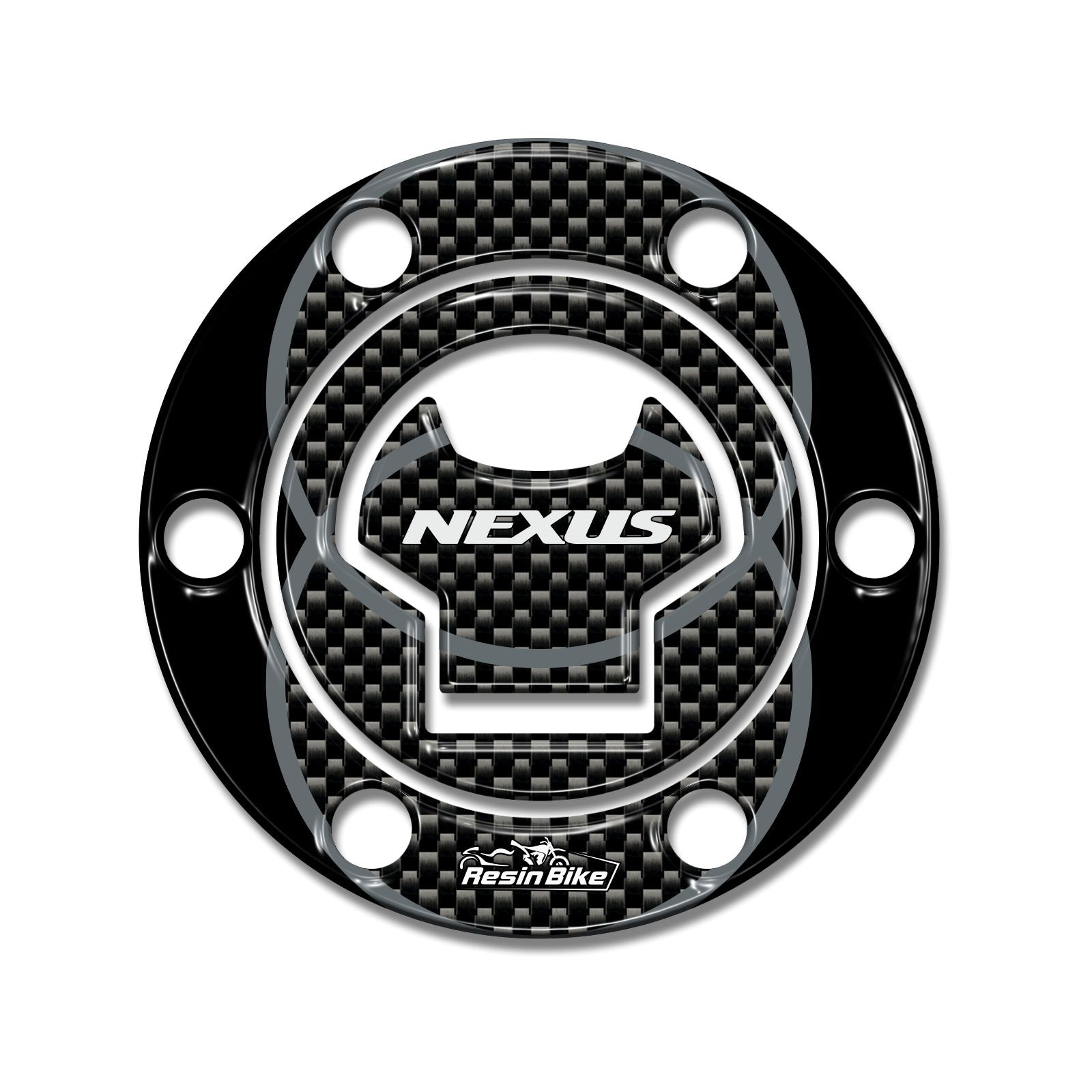 Resin Bike 3D Motorcycle Stickers - Fuel Cap | Gilera Nexus 300/500 2007>2013 RB-1000156700006 -   Pyramid Motorcycle Accessories