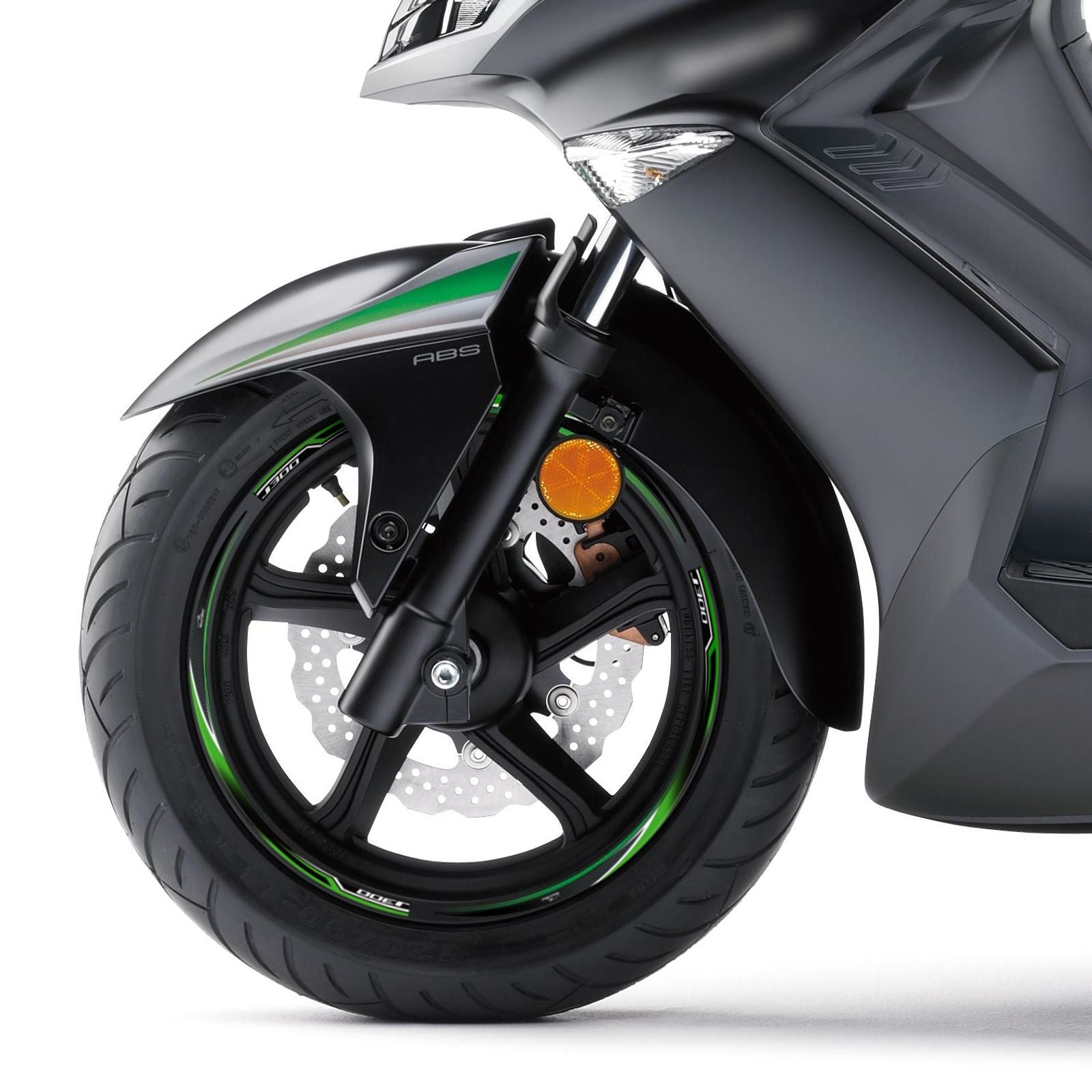 Resin Bike 3D Motorcycle Stickers - Wheels| Kawasaki J 300 2017>2021 -   Pyramid Motorcycle Accessories