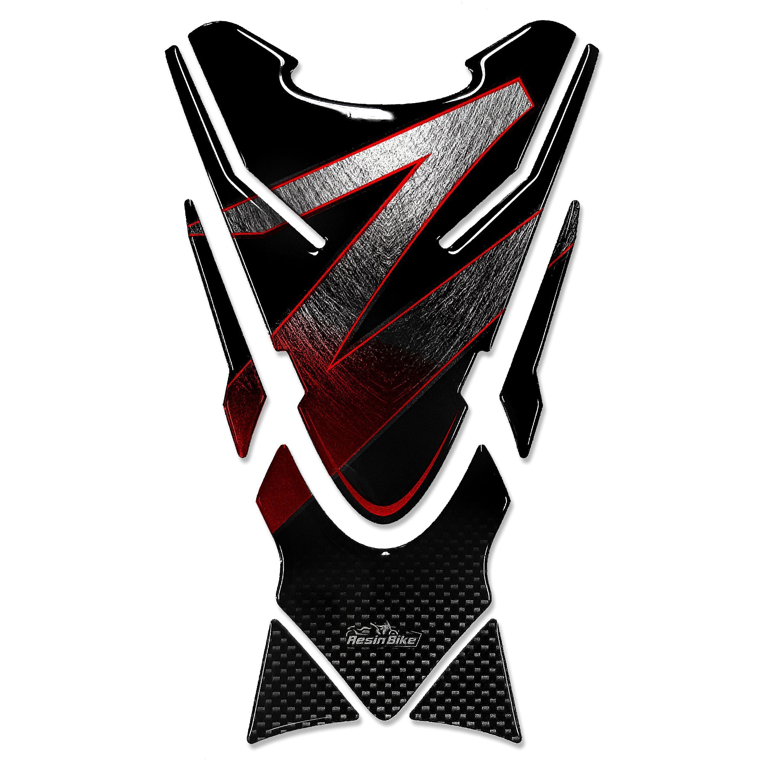 Resin Bike 3D Motorcycle Stickers - Tank Pad | Kawasaki Z 750 2006>2012 RB-1000157700005 -   Pyramid Motorcycle Accessories