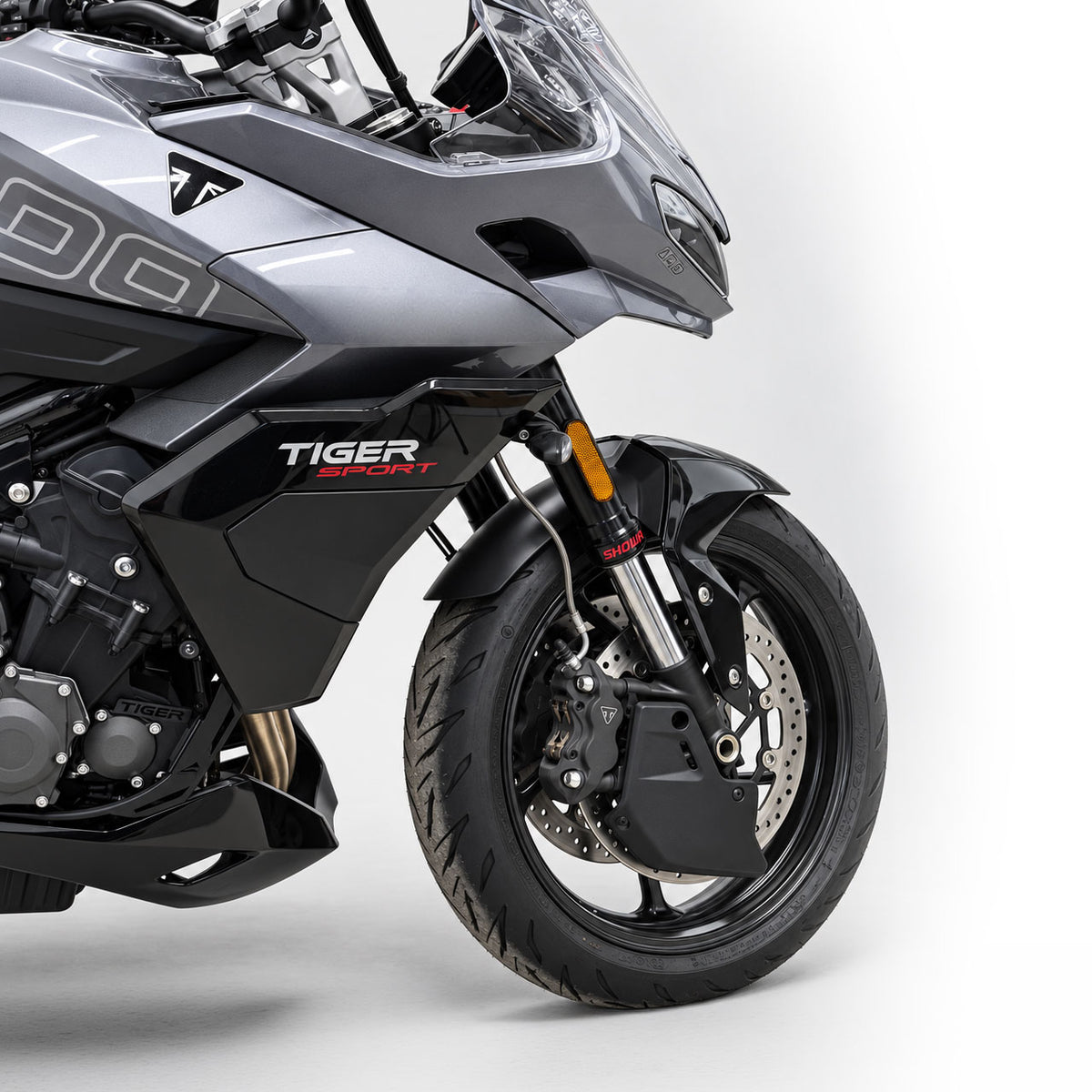 Pyramid Brake Caliper Ducts | Matte Black | Triumph Models 2024>Current