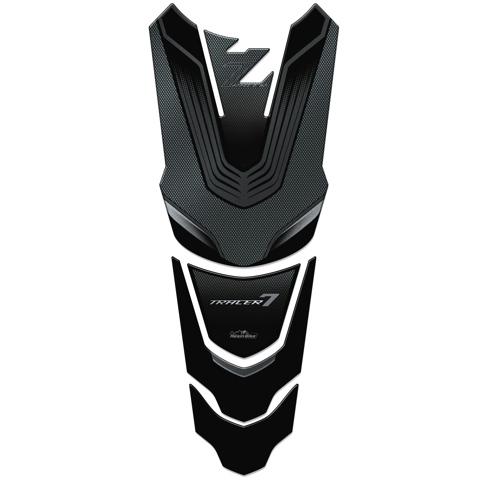 Resin Bike 3D Motorcycle Stickers - Tank Pad | Yamaha Tracer 7 2021>Current -   Pyramid Motorcycle Accessories