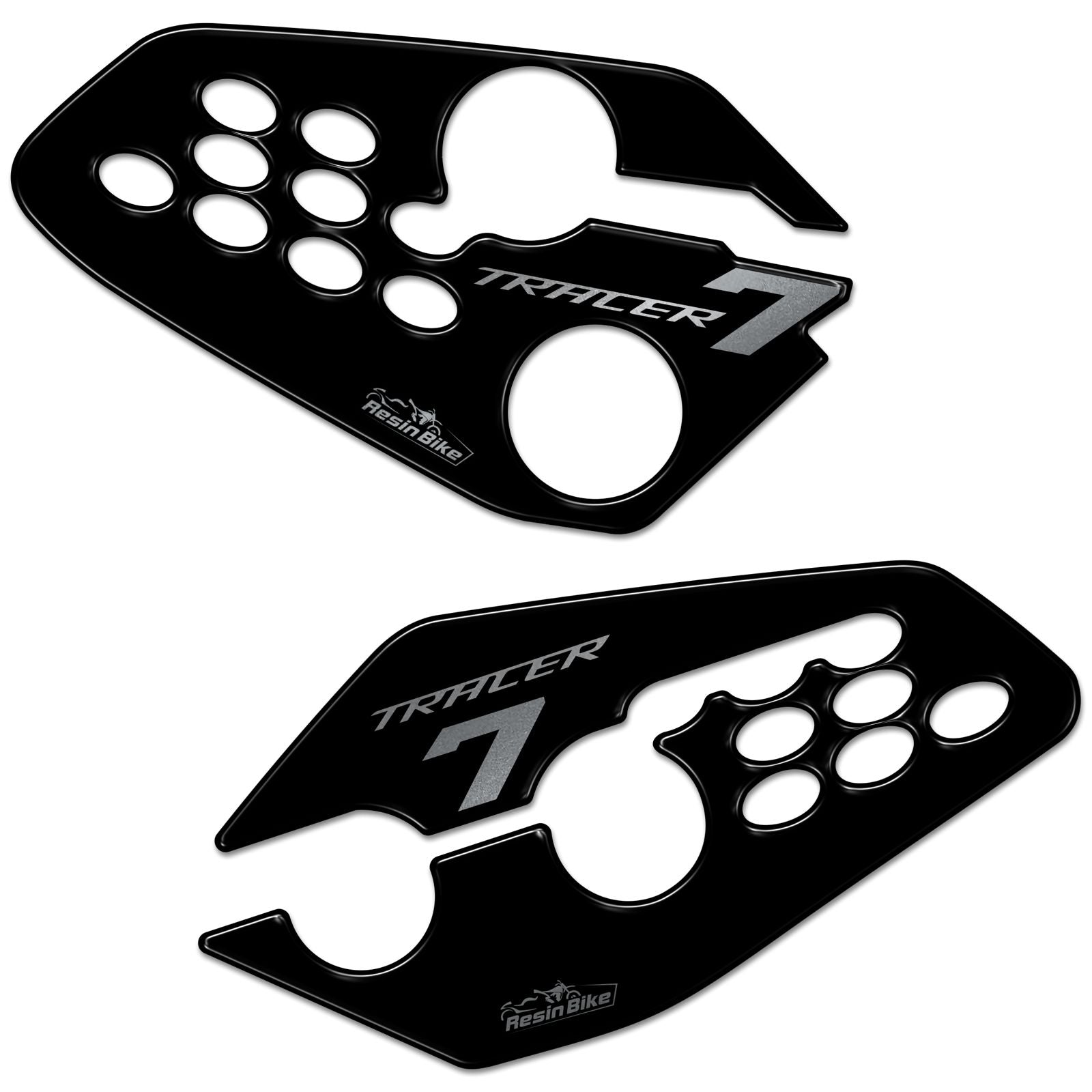 Resin Bike 3D Motorcycle Stickers - Heel Pads | Yamaha Tracer 7 2021>2024 -   Pyramid Motorcycle Accessories