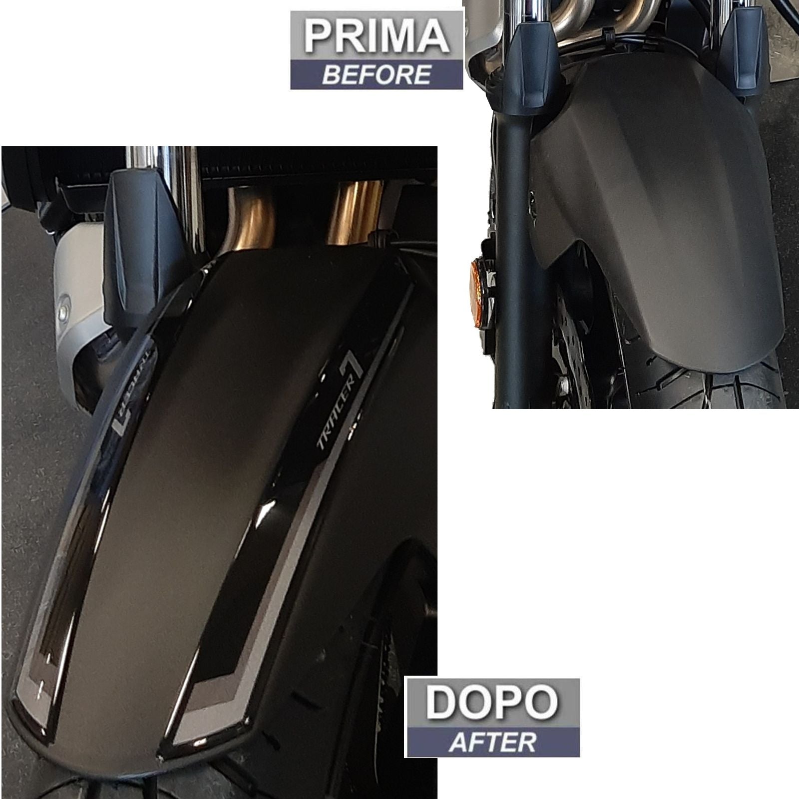 Resin Bike 3D Motorcycle Stickers - Front Fender | Yamaha Tracer 7 2021>2024 RB-1000158800001 -   Pyramid Motorcycle Accessories