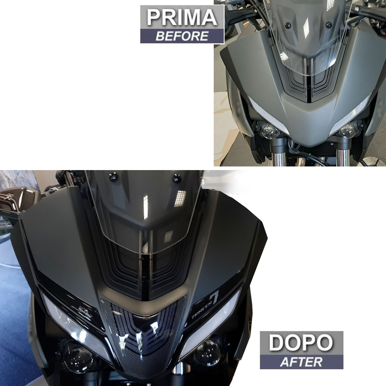 Resin Bike 3D Motorcycle Stickers - Frontal Area | Yamaha Tracer 7 2021>2024 RB-1000158900008 -   Pyramid Motorcycle Accessories