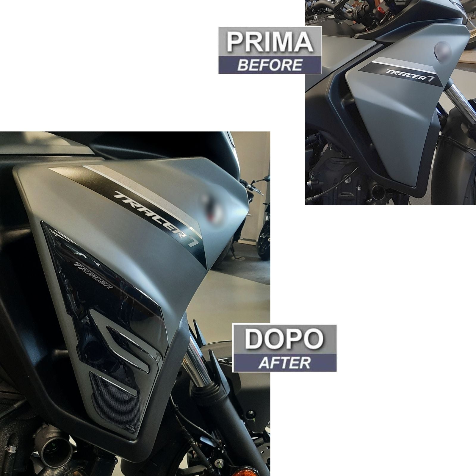 Resin Bike 3D Motorcycle Stickers - Frontal Area | Yamaha Tracer 7 2021>2024 RB-1000159000004 -   Pyramid Motorcycle Accessories