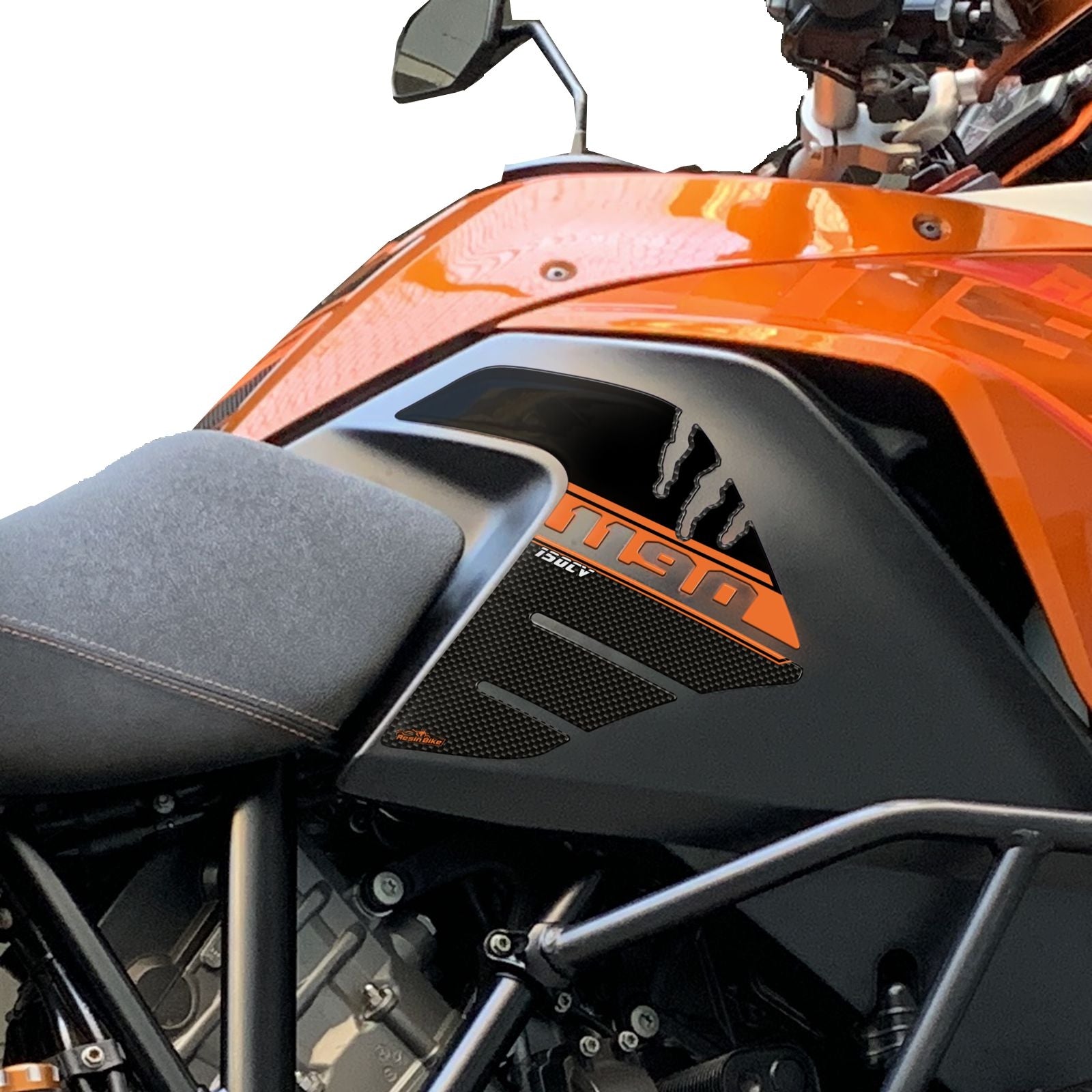 Resin Bike 3D Motorcycle Stickers - Tank Sides | KTM 1190 Adventure 2013>2016 -   Pyramid Motorcycle Accessories
