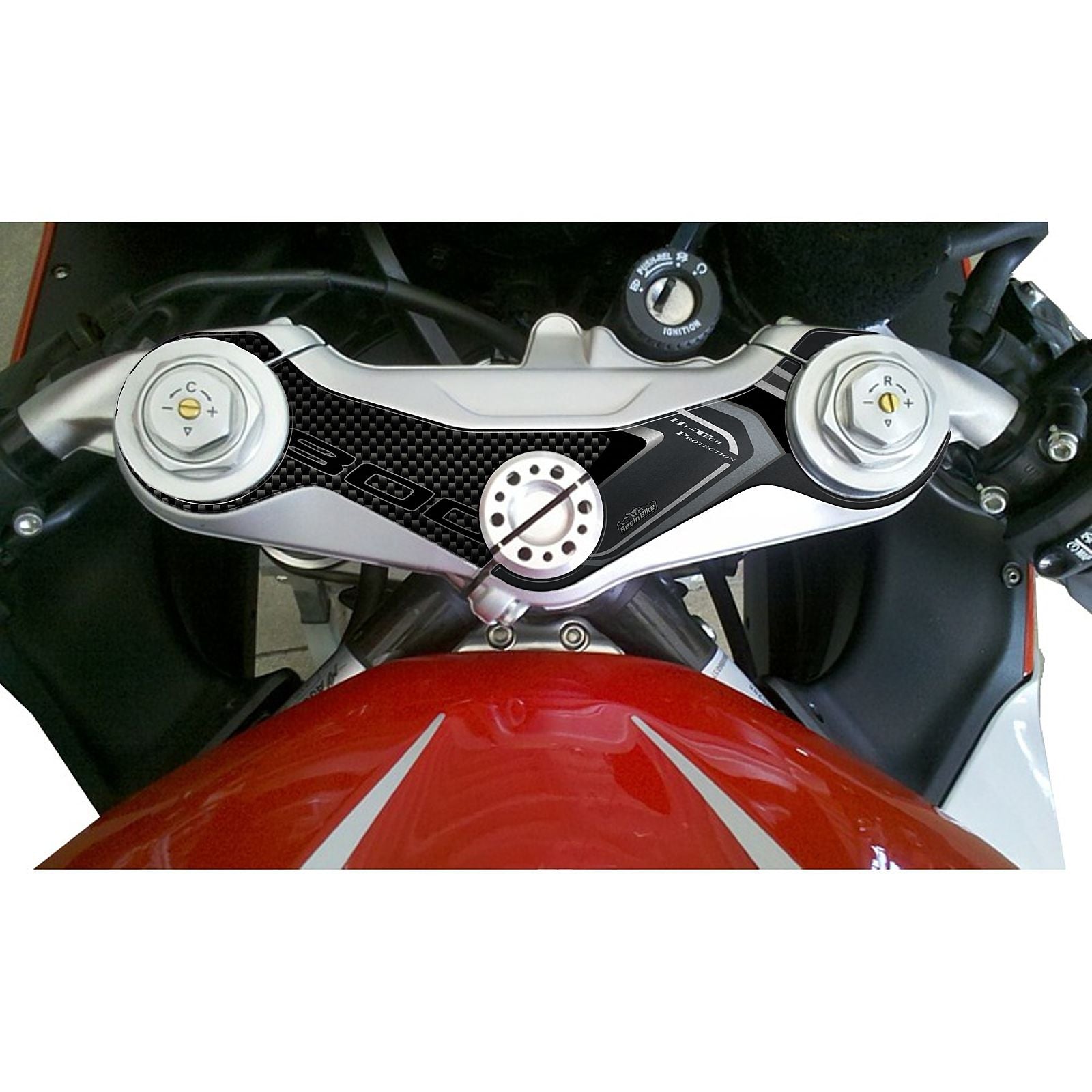 Resin Bike 3D Motorcycle Stickers - Top Yoke | MV Agusta F3 2021>2020 -   Pyramid Motorcycle Accessories