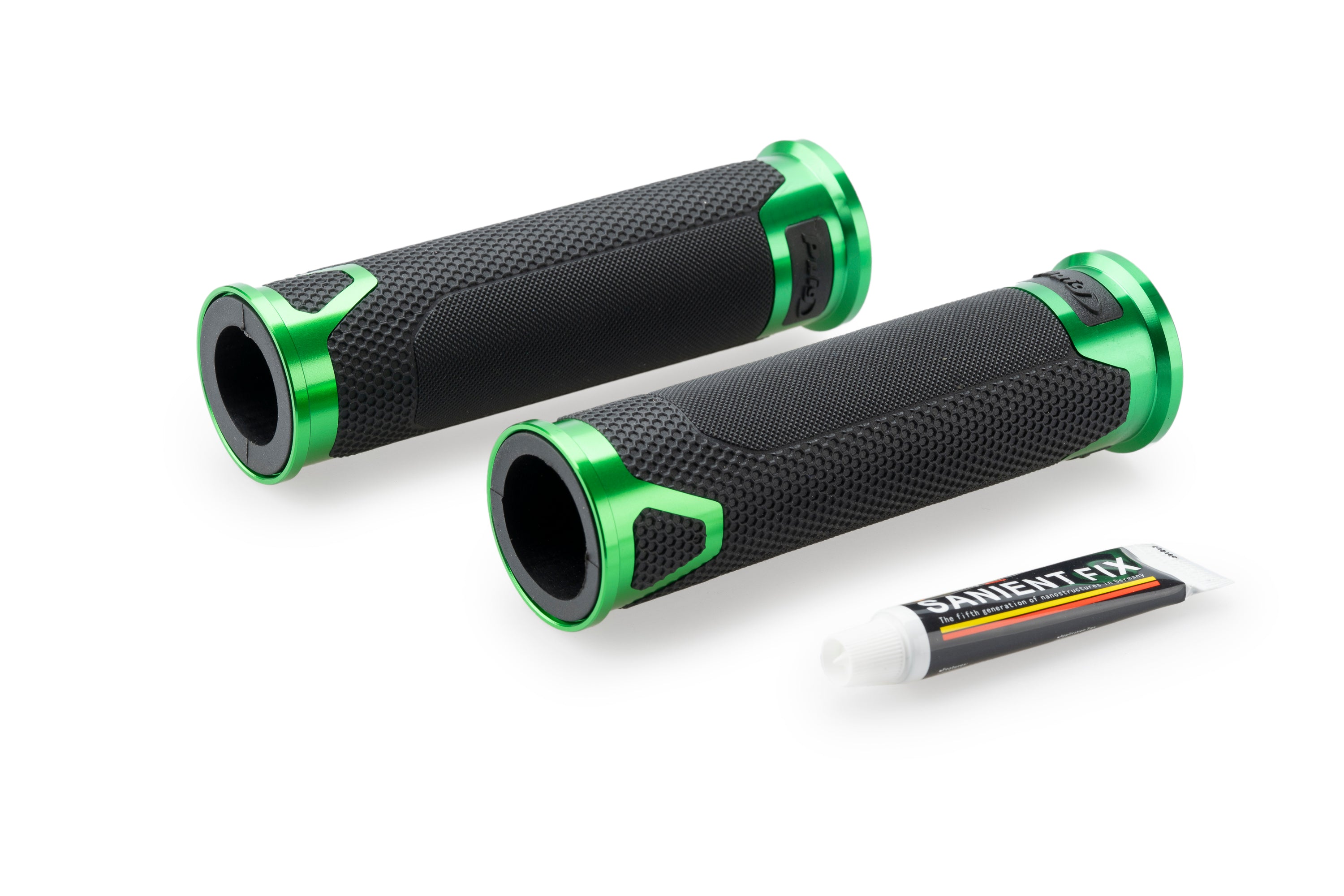 Puig Revving Grips - 123mm | Green -   Pyramid Motorcycle Accessories