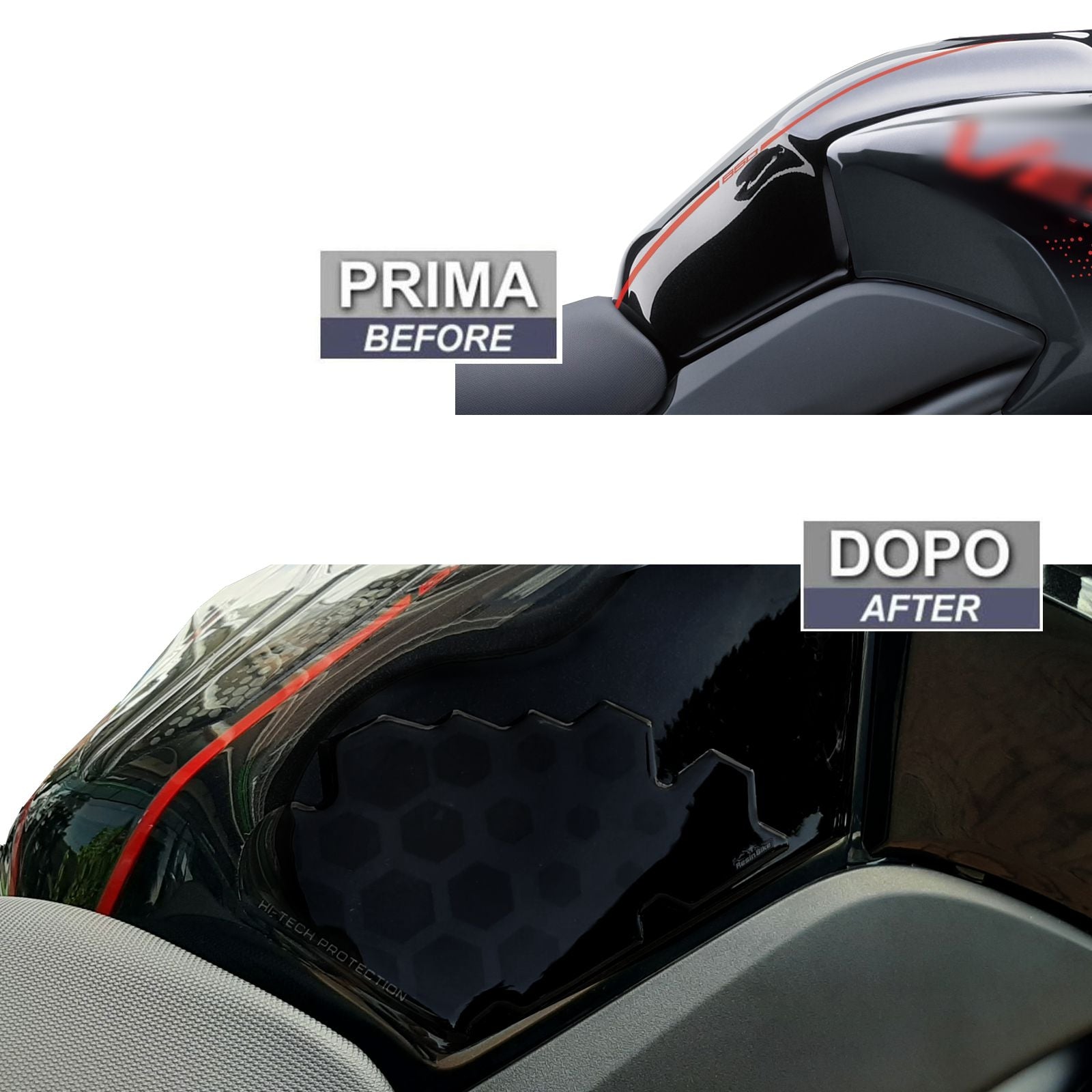 Resin Bike 3D Motorcycle Stickers - Tank Sides | Kawasaki Versys 650 2017>2021 RB-1000437800005 -   Pyramid Motorcycle Accessories