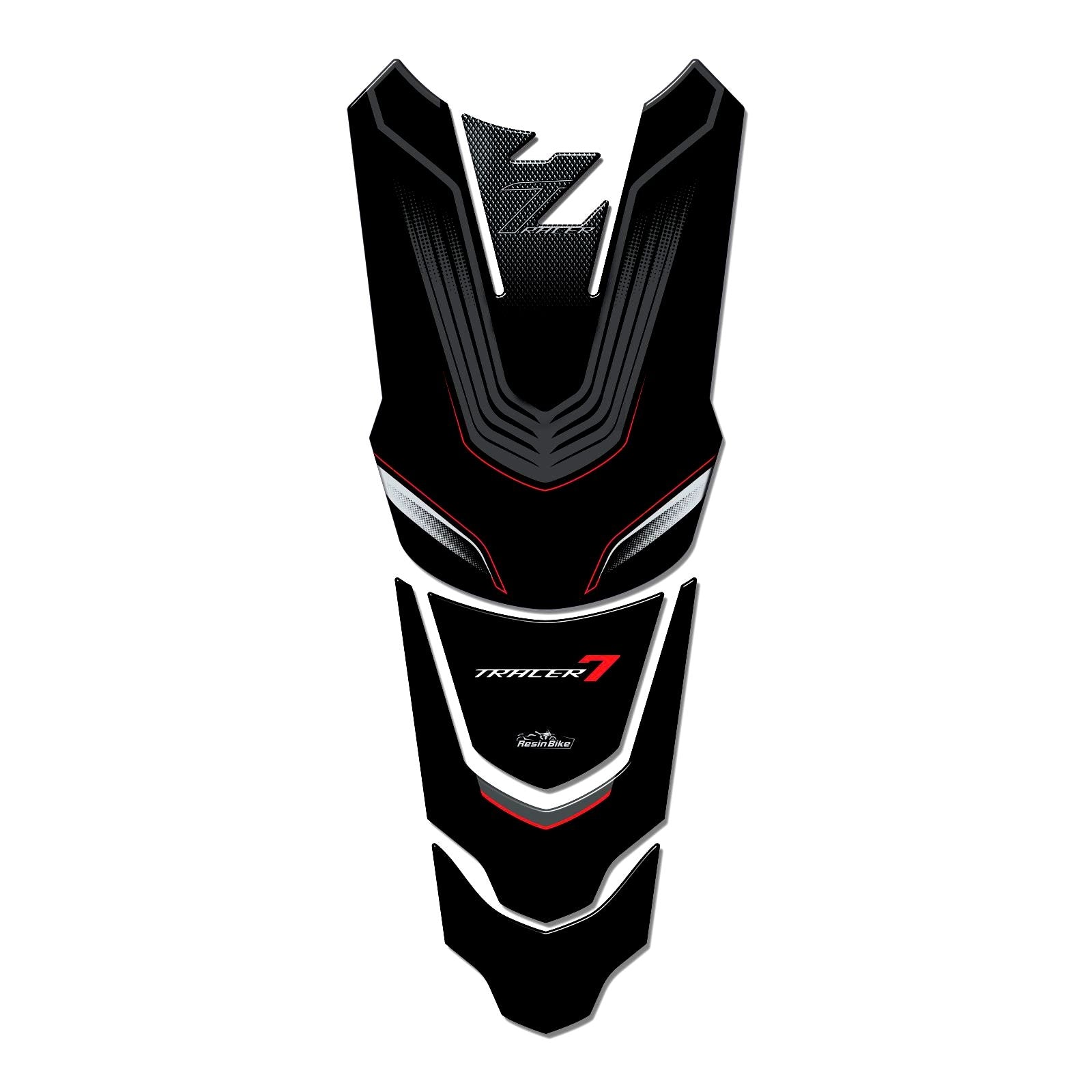 Resin Bike 3D Motorcycle Stickers - Tank Pad | Yamaha Tracer 7 2021>2024 RB-1000438200002 -   Pyramid Motorcycle Accessories