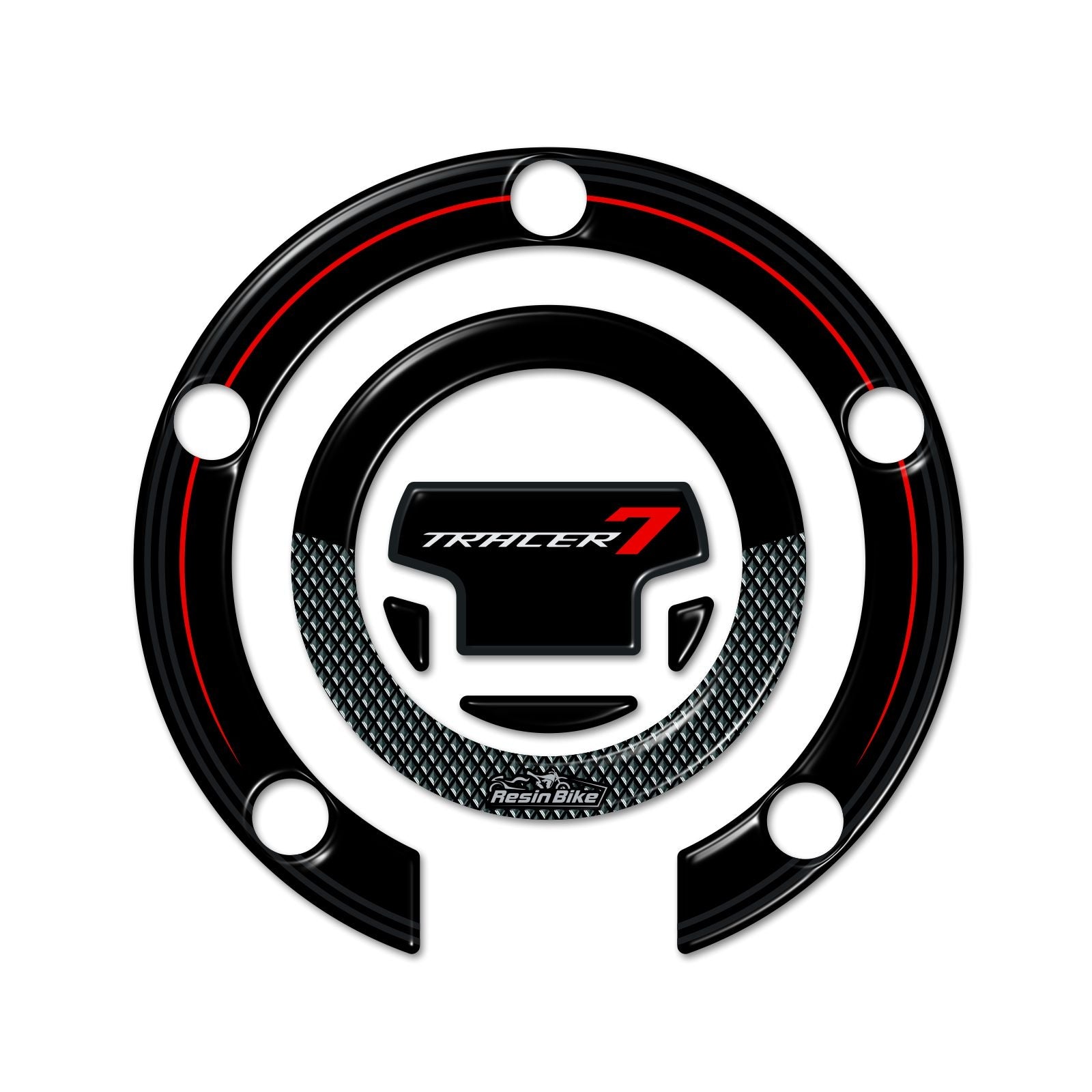 Resin Bike 3D Motorcycle Stickers - Fuel Cap | Yamaha Tracer 7 2021>2024 RB-1000438300009 -   Pyramid Motorcycle Accessories
