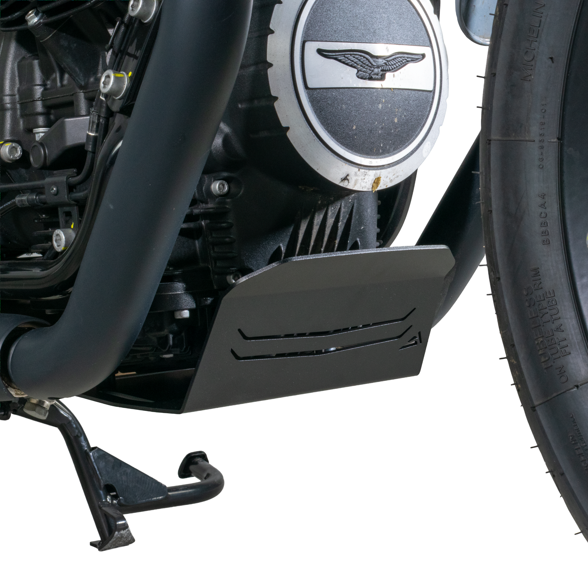 Pyramid Engine Guard | Matte Black | Moto Guzzi V7 Sport 850 2025>Current -  Shop name