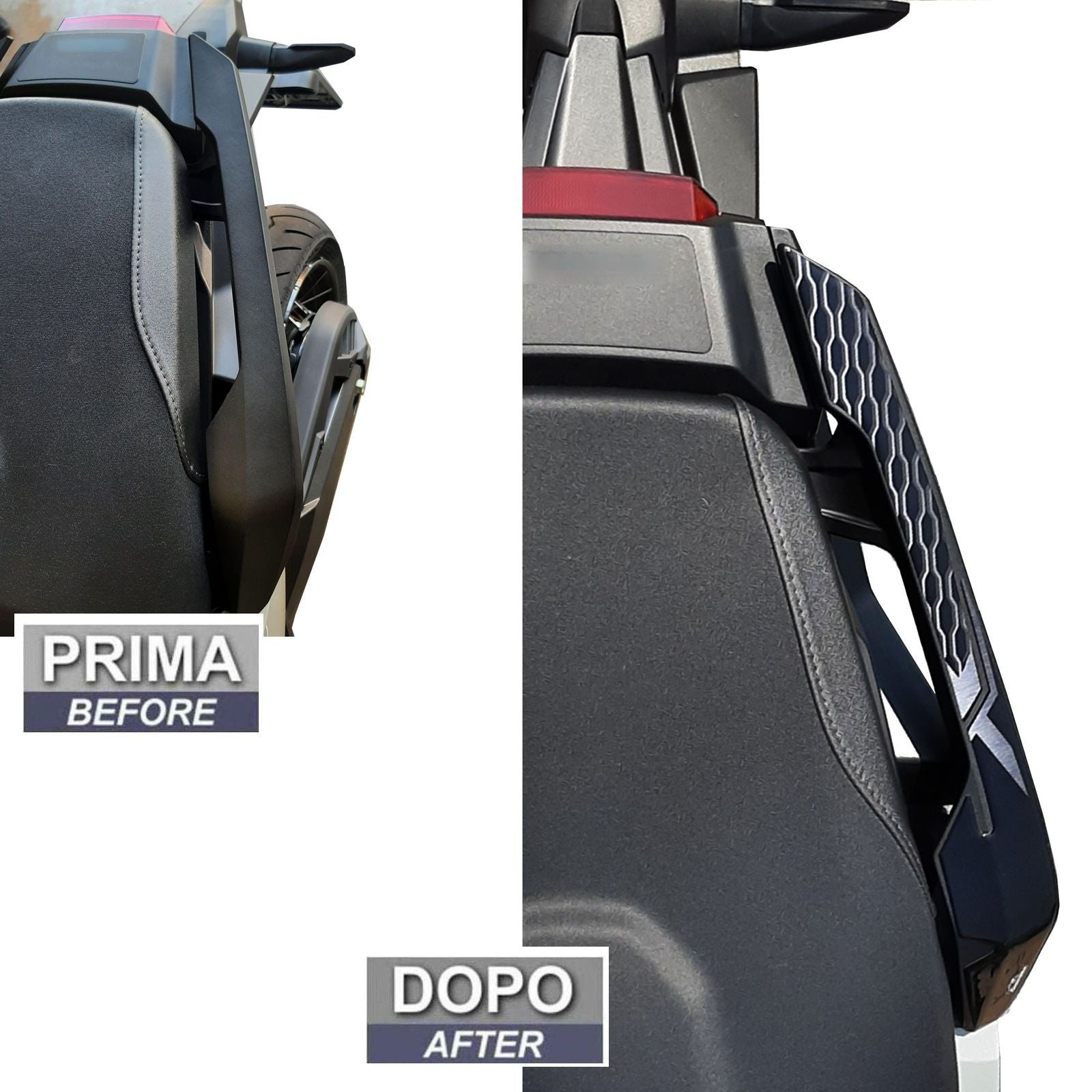 Resin Bike 3D Motorcycle Stickers - Passenger Handles | Honda X-Adv 2021>2024 -   Pyramid Motorcycle Accessories