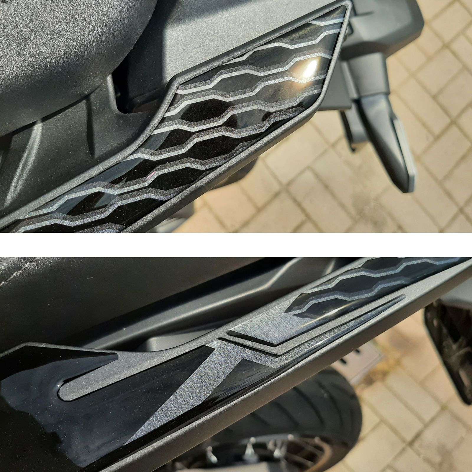Resin Bike 3D Motorcycle Stickers - Passenger Handles | Honda X-Adv 2021>2024 -   Pyramid Motorcycle Accessories