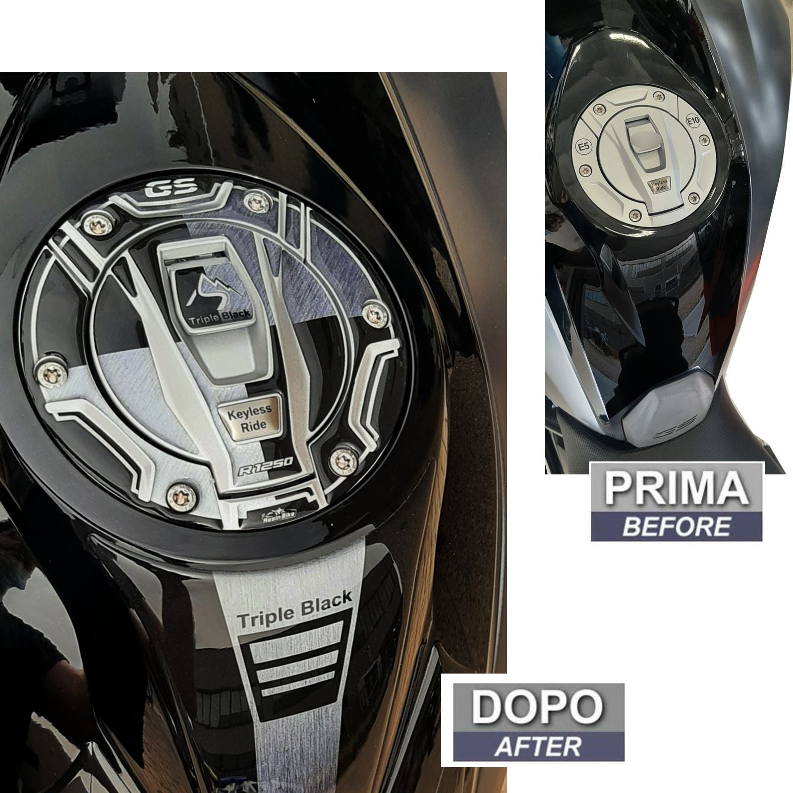 Resin Bike 3D Motorcycle Stickers - Fuel Cap | BMW R 1250 GS/GSA 2021>2024 -   Pyramid Motorcycle Accessories