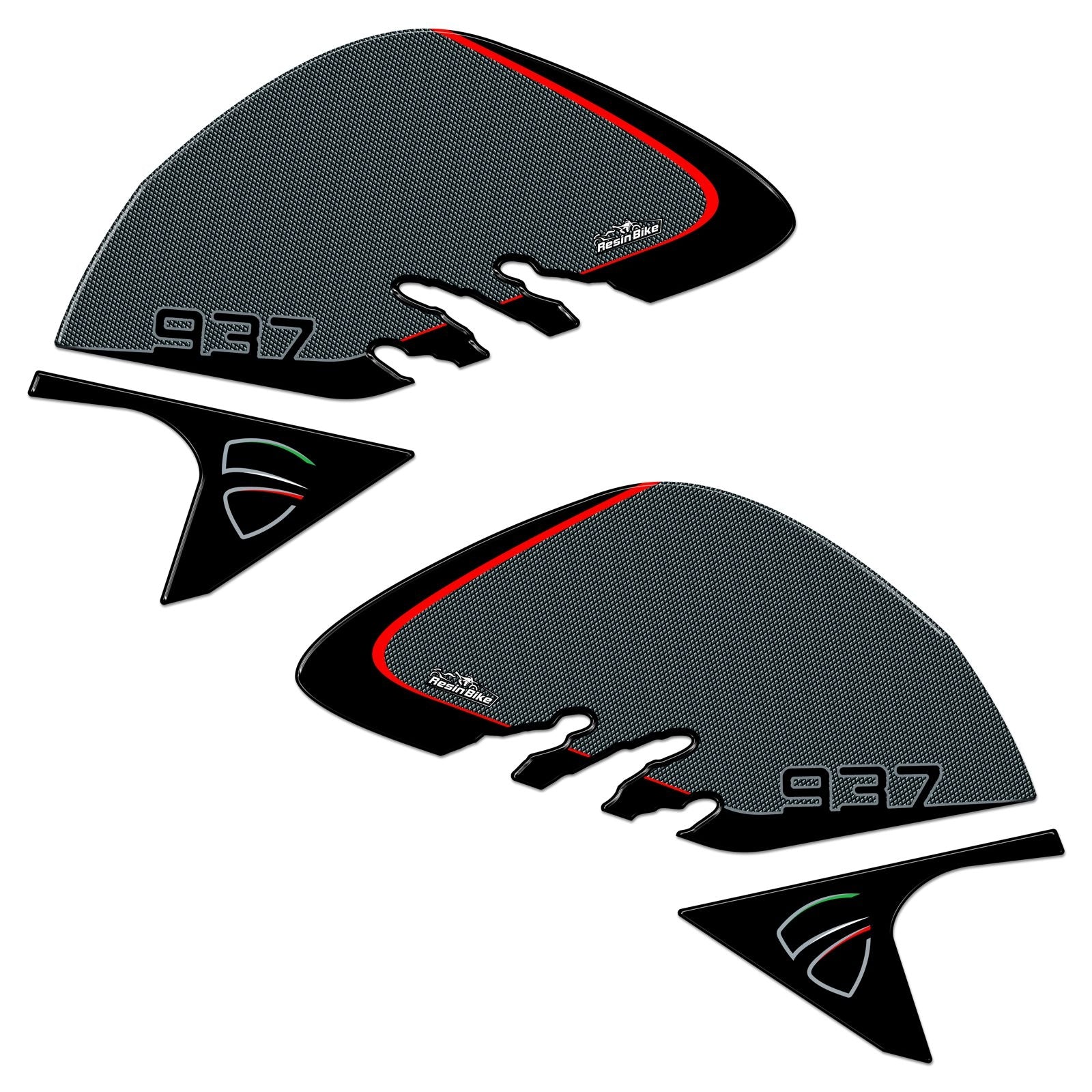 Resin Bike 3D Motorcycle Stickers - Tank Sides | Ducati Monster 937/937+ 2021>2025 -   Pyramid Motorcycle Accessories