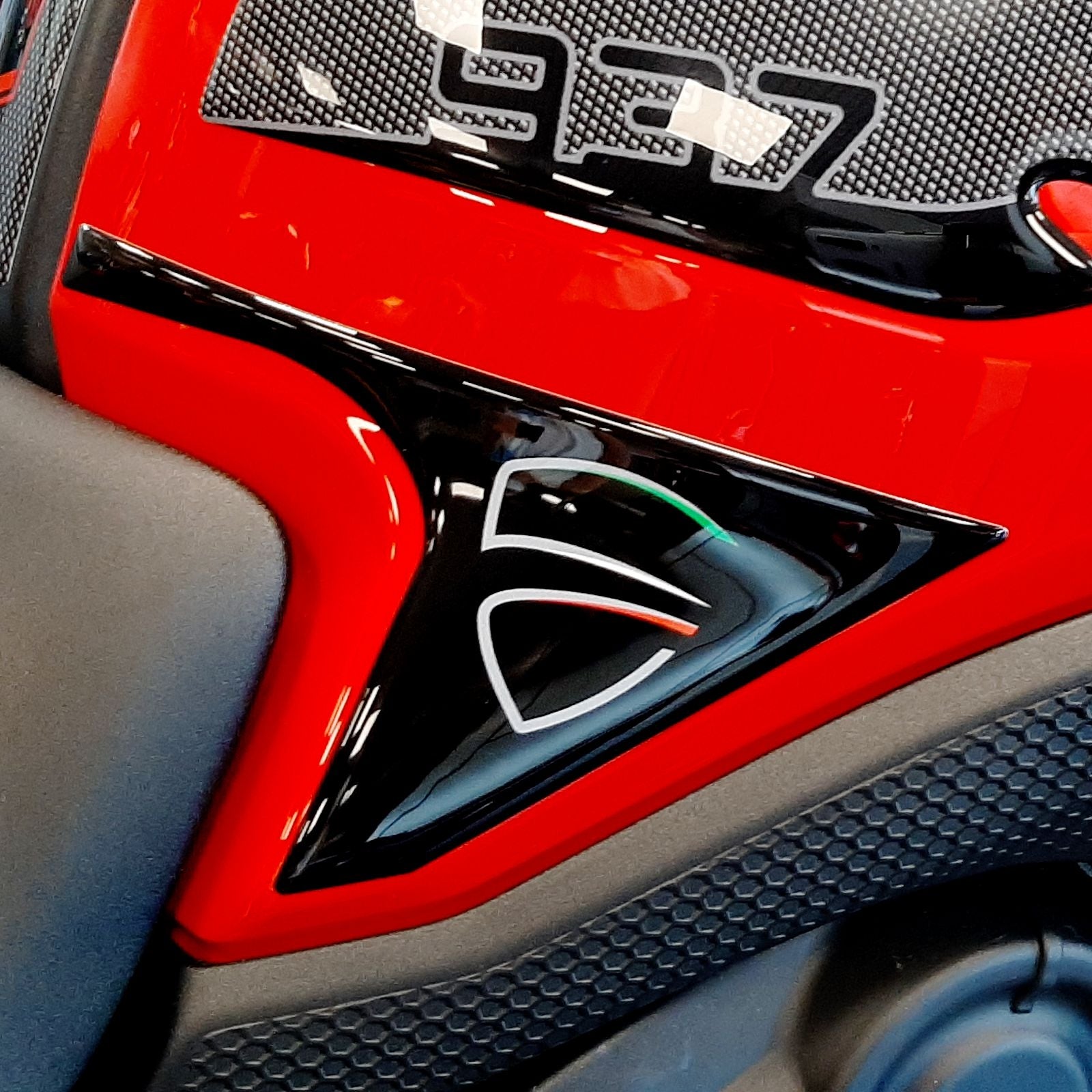 Resin Bike 3D Motorcycle Stickers - Tank Sides | Ducati Monster 937/937+ 2021>2025 -   Pyramid Motorcycle Accessories