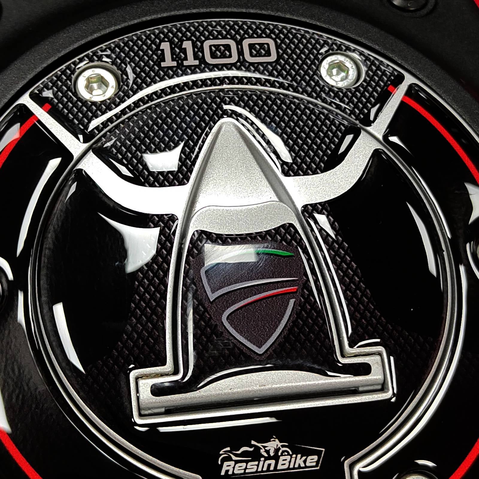 Resin Bike 3D Motorcycle Stickers - Fuel Cap | Ducati Multistrada V4 1100 2021>2023 -   Pyramid Motorcycle Accessories