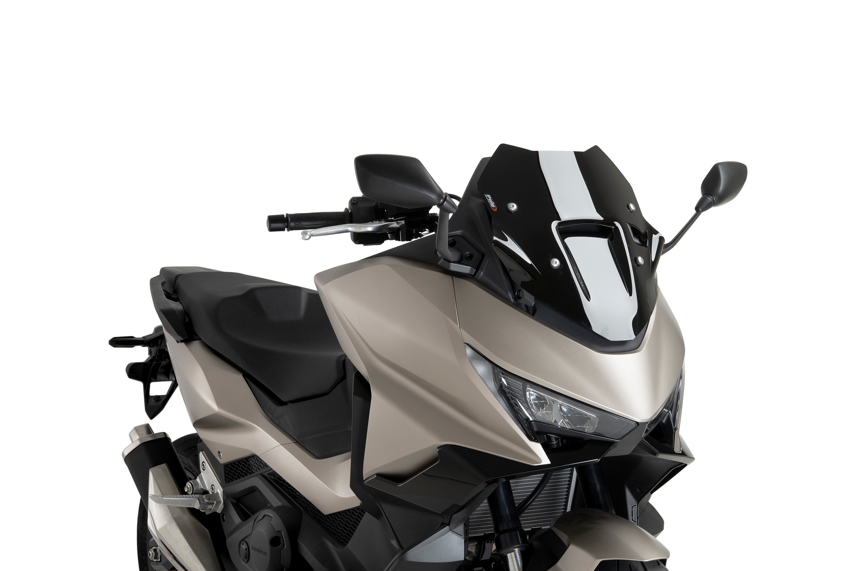 Puig Sport Screen | Black (Opaque) | Honda Forza 750 2025>Current -   Pyramid Motorcycle Accessories