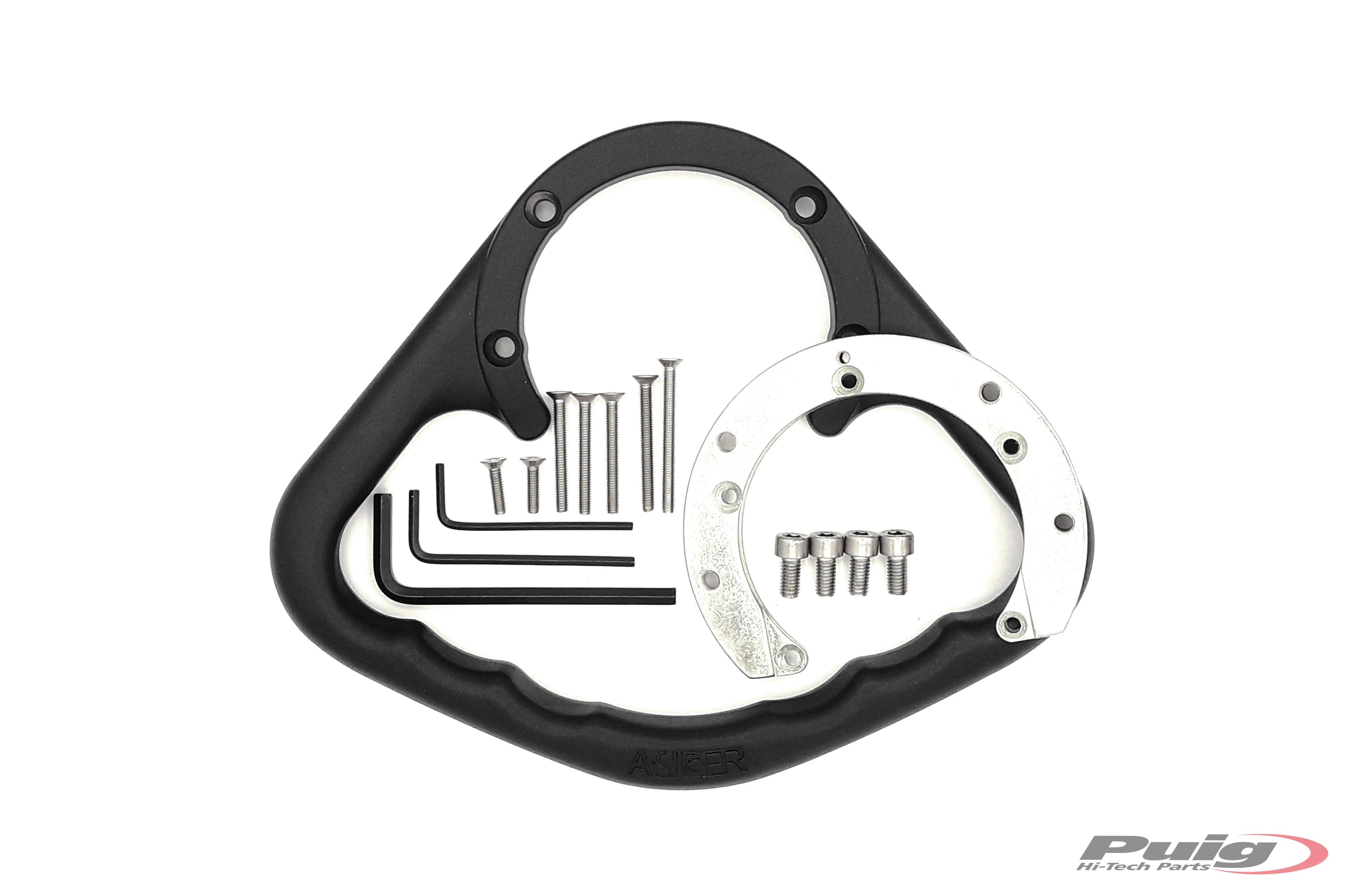 Puig Tank Grab Holder | Black | Various Honda Models -   Pyramid Motorcycle Accessories