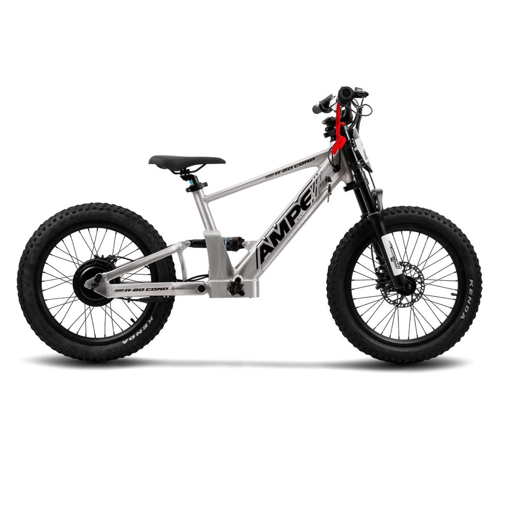 Amped A20 Comp Kids Electric Bike - Silver -   Pyramid Motorcycle Accessories