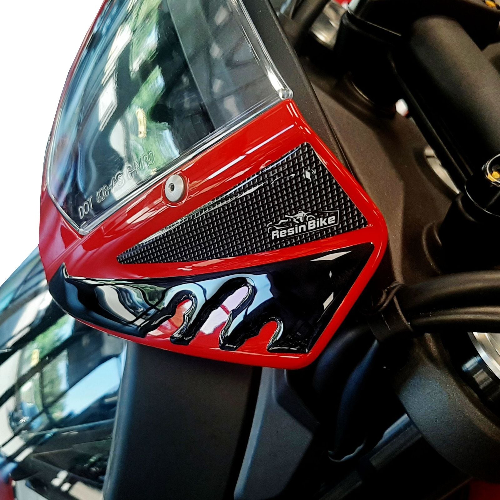 Resin Bike 3D Motorcycle Stickers - Windshield | Ducati Monster 937+ 2021>2025 -   Pyramid Motorcycle Accessories