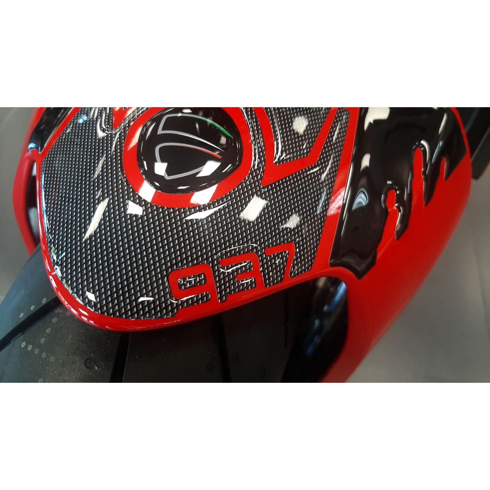 Resin Bike 3D Motorcycle Stickers - Front Fender | Ducati Monster 937 / 937+ 2021>2026 -   Pyramid Motorcycle Accessories