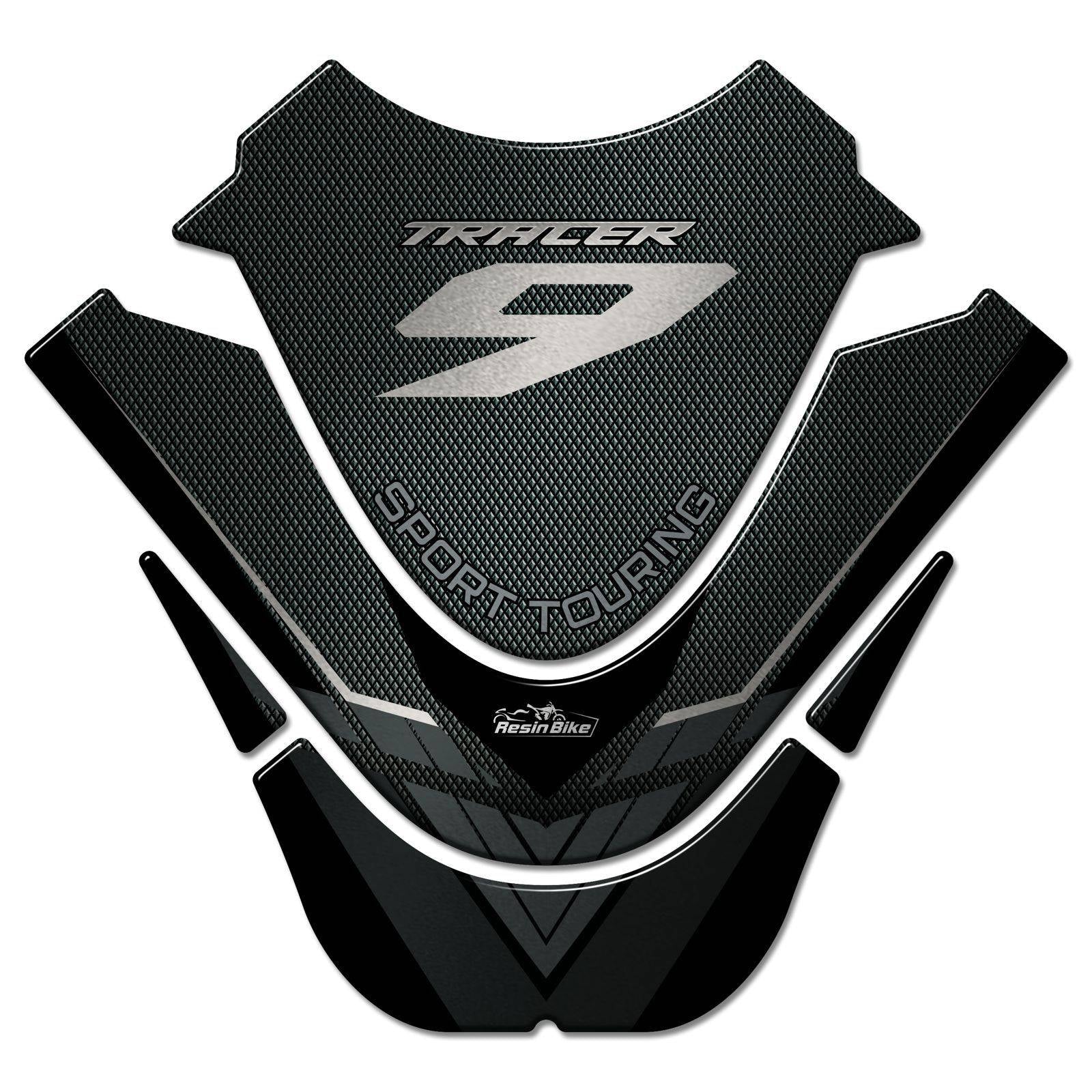 Resin Bike 3D Motorcycle Stickers - Tank Pad | Yamaha Tracer 9 2021>Current RB-1000443900003 -   Pyramid Motorcycle Accessories