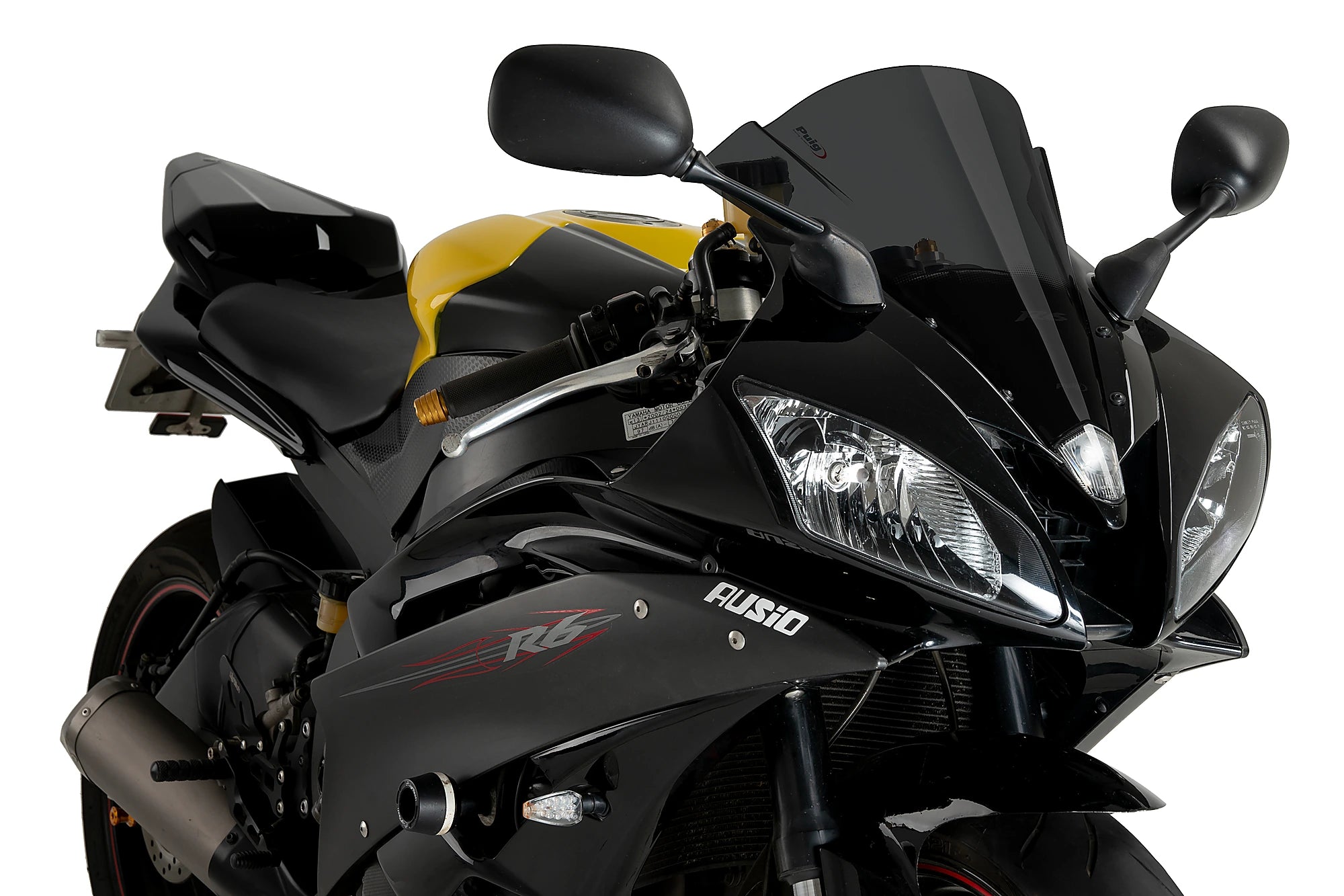 Puig Racing Screen | Dark Smoke | Yamaha YZF-R6 2006>2007 -   Pyramid Motorcycle Accessories