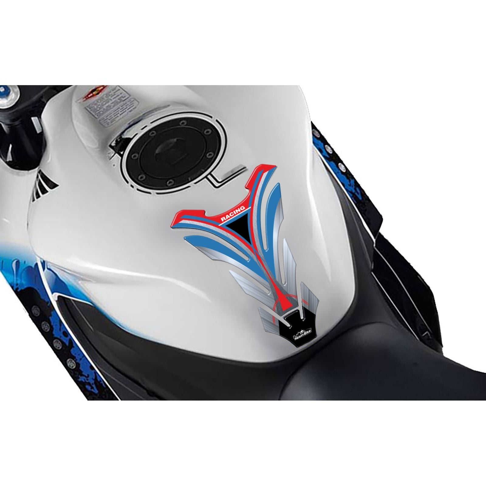 Resin Bike 3D Motorcycle Stickers - Tank Pad | Honda HRC -   Pyramid Motorcycle Accessories