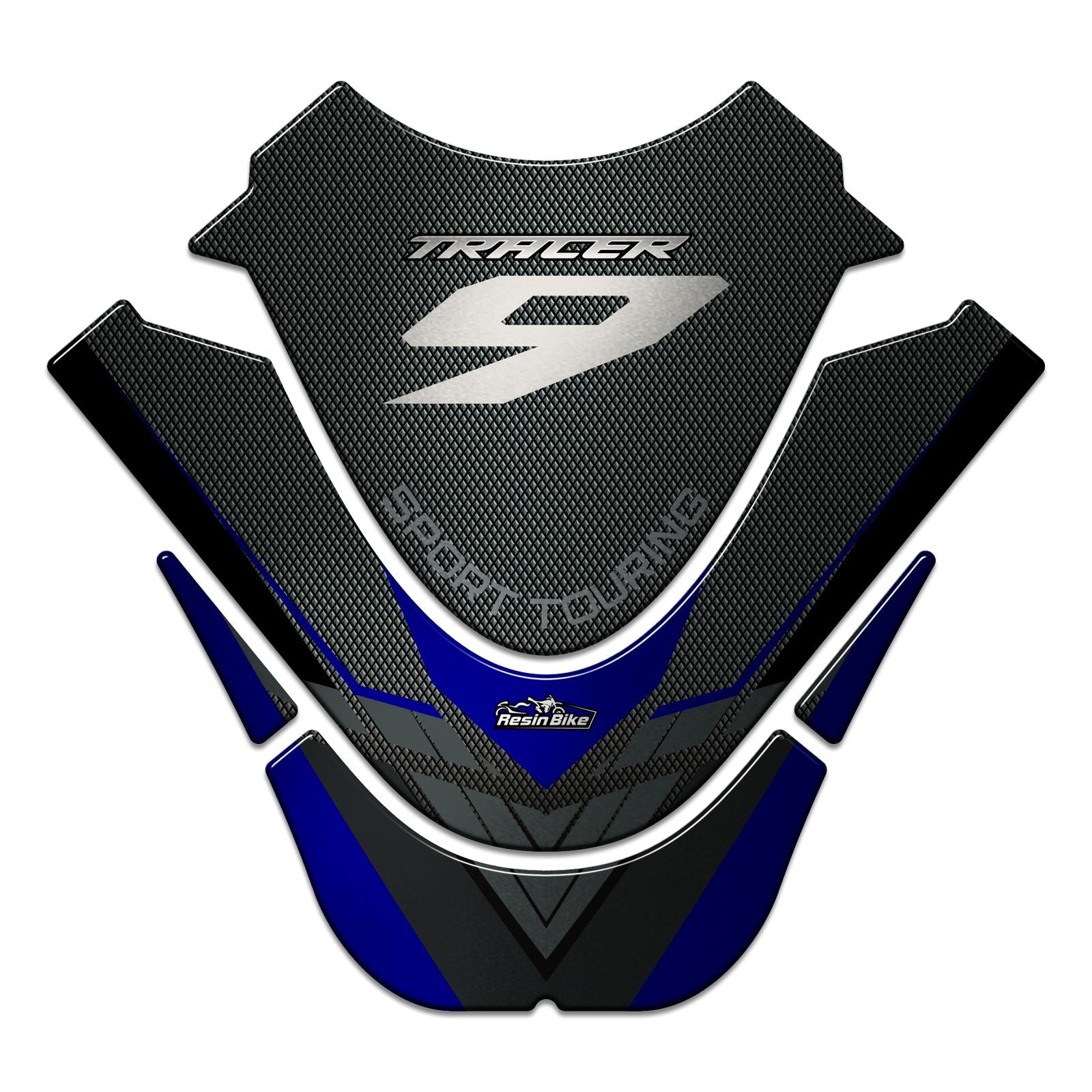 Resin Bike 3D Motorcycle Stickers - Tank Pad | Yamaha Tracer 9 2021>Current RB-1000445800004 -   Pyramid Motorcycle Accessories