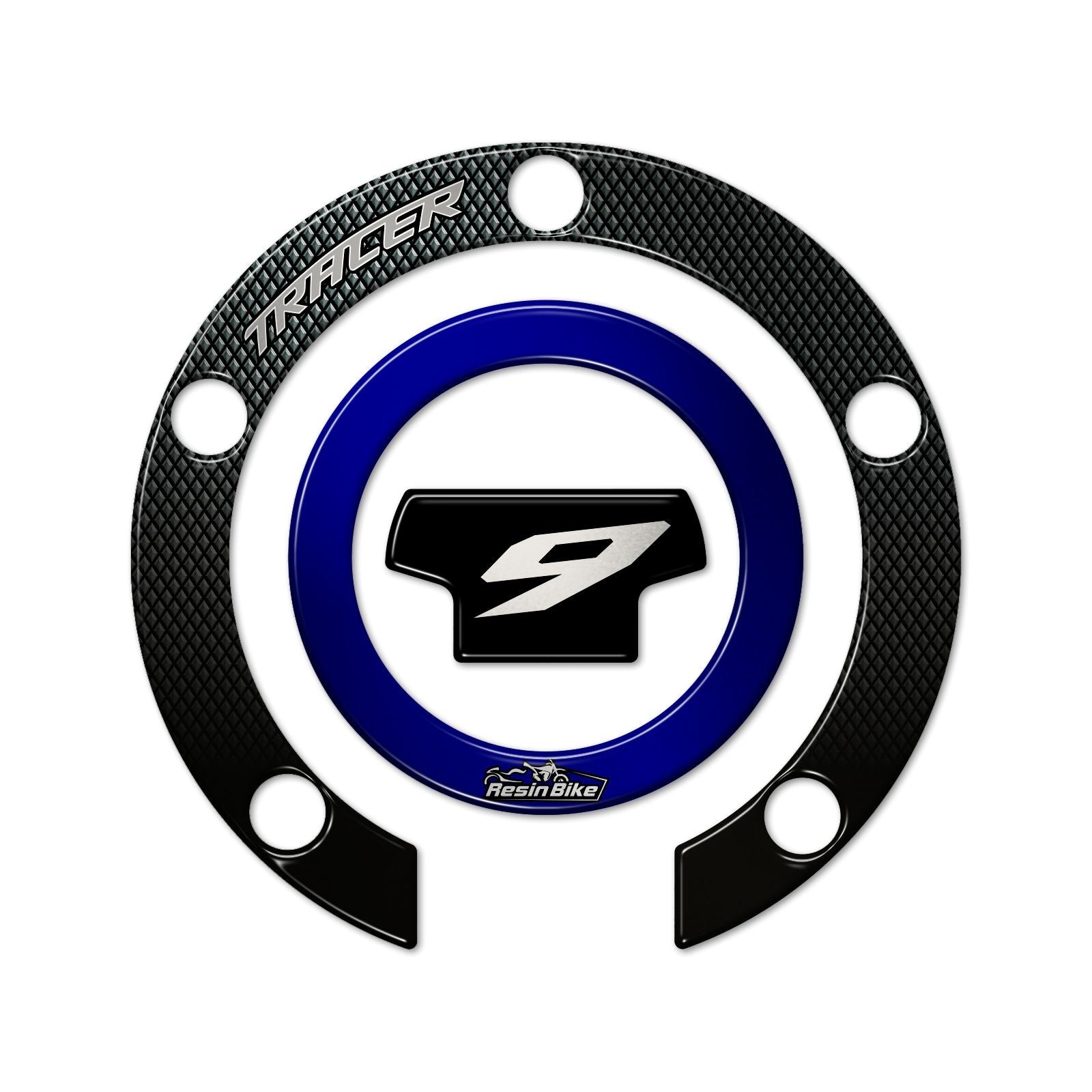 Resin Bike 3D Motorcycle Stickers - Fuel Cap | Yamaha Tracer 9 2021>Current RB-1000445900001 -   Pyramid Motorcycle Accessories