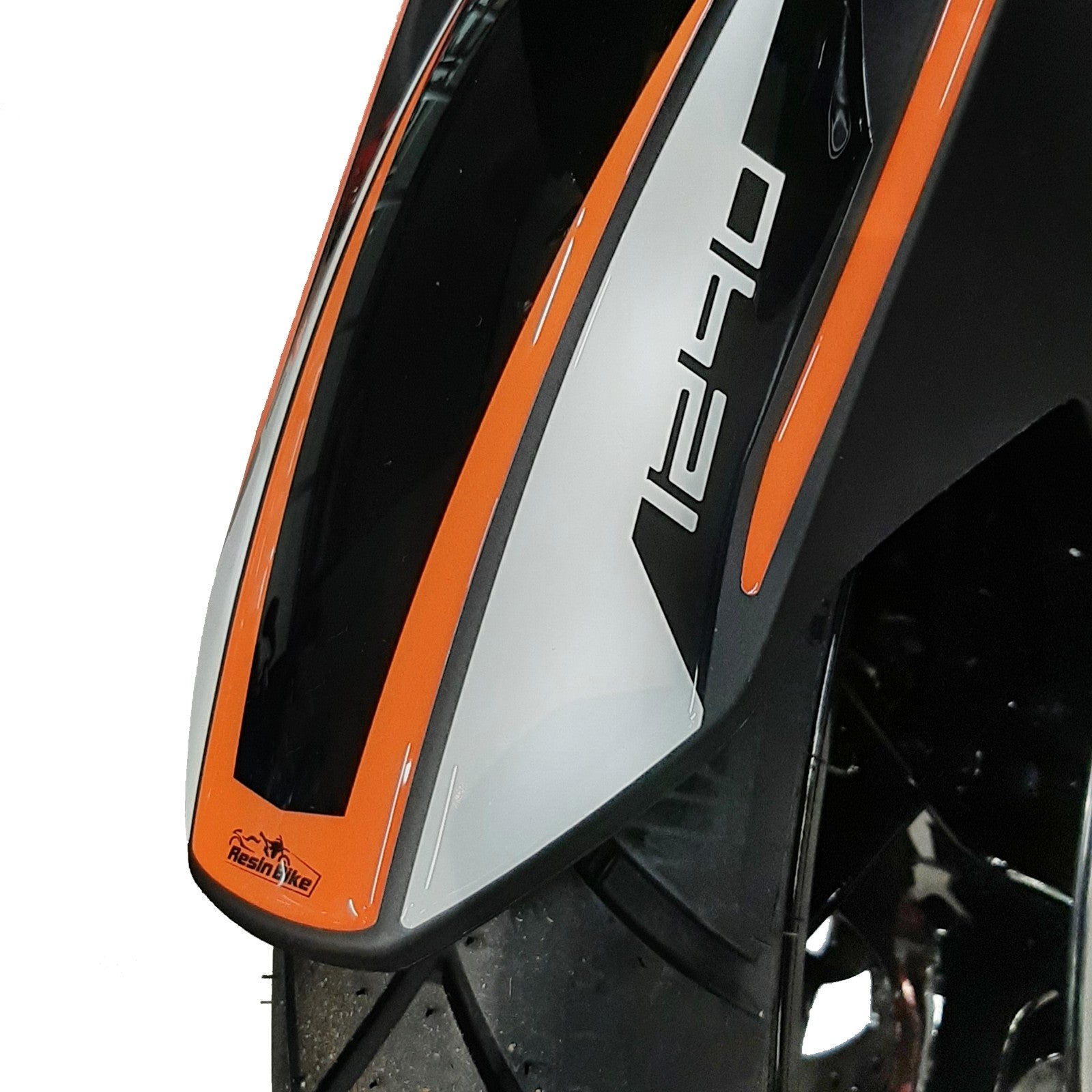 Resin Bike 3D Motorcycle Stickers - Front Fender | KTM 1290 Super Adventure S 2021>2025 -   Pyramid Motorcycle Accessories