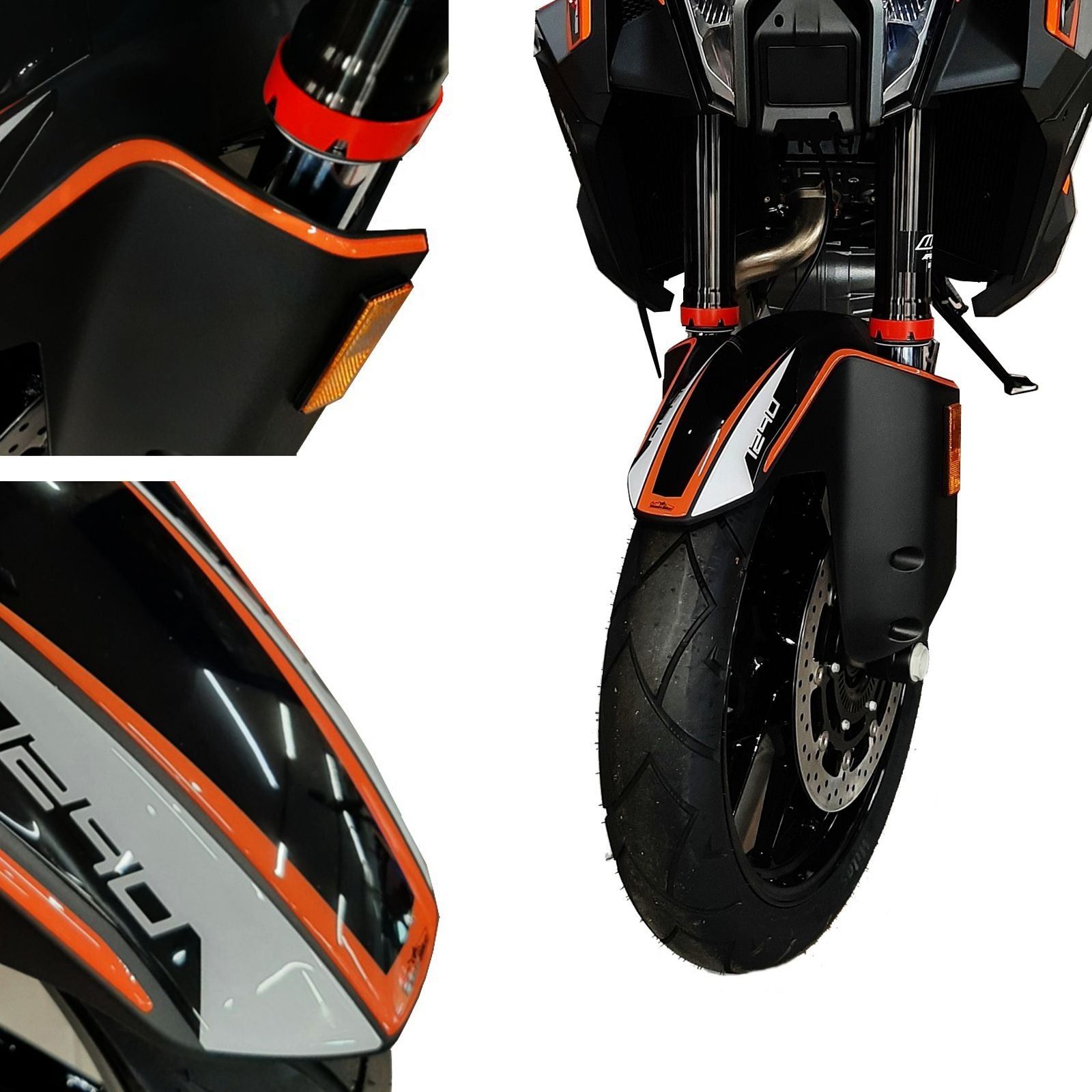 Resin Bike 3D Motorcycle Stickers - Front Fender | KTM 1290 Super Adventure S 2021>2025 -   Pyramid Motorcycle Accessories