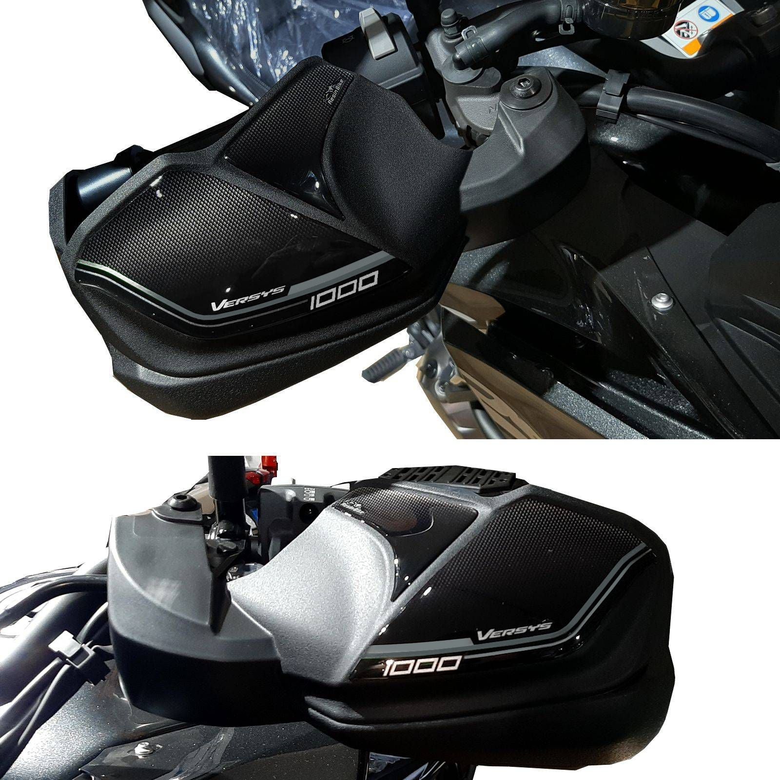 Resin Bike 3D Motorcycle Stickers - Handguards | Kawasaki Versys 1000 2017>2024 -   Pyramid Motorcycle Accessories