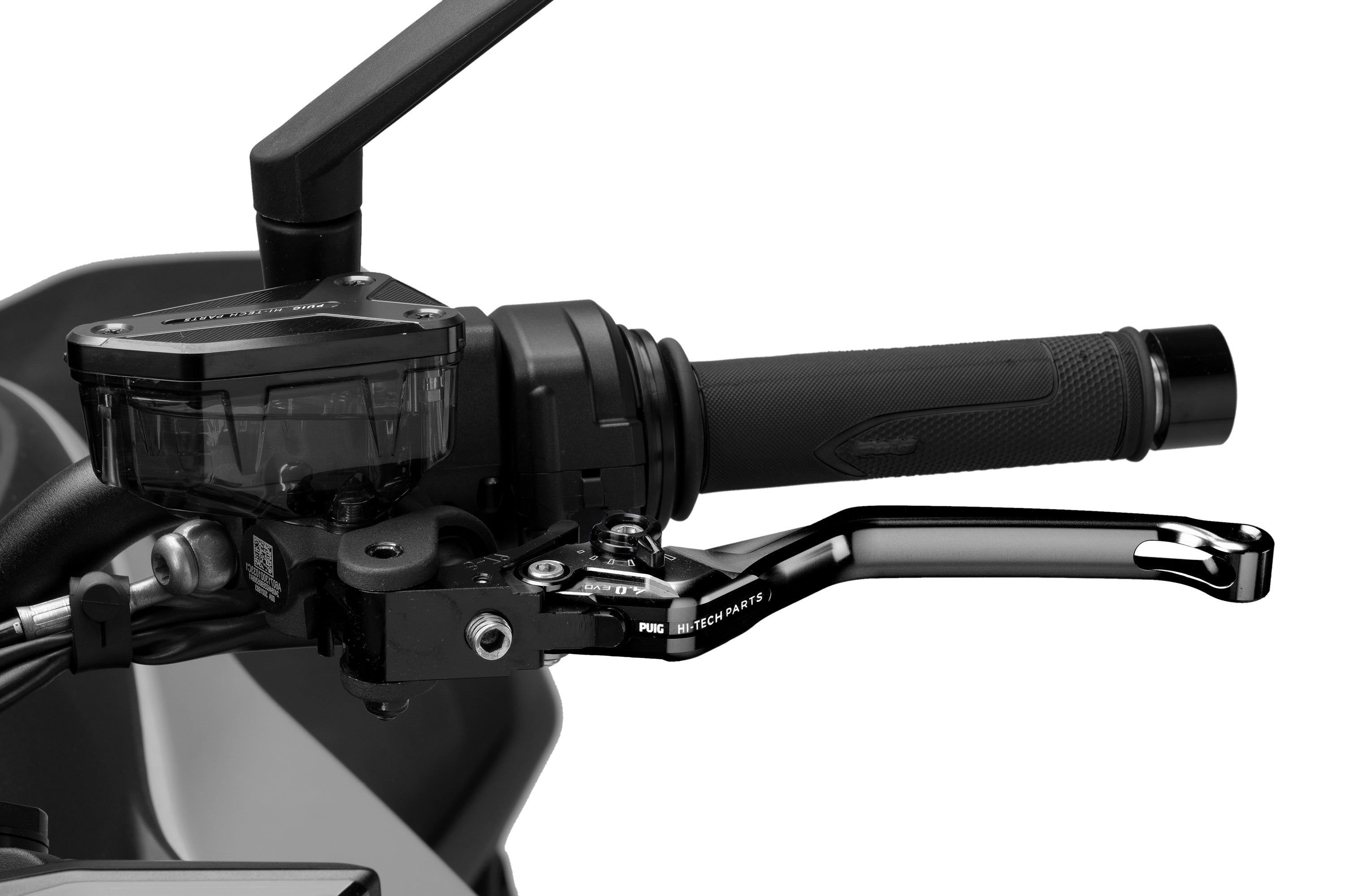 Puig 4.0 Lever - Fixed - Clutch/Rear Brake/Left Hand-M4220NN-Levers-Pyramid Motorcycle Accessories