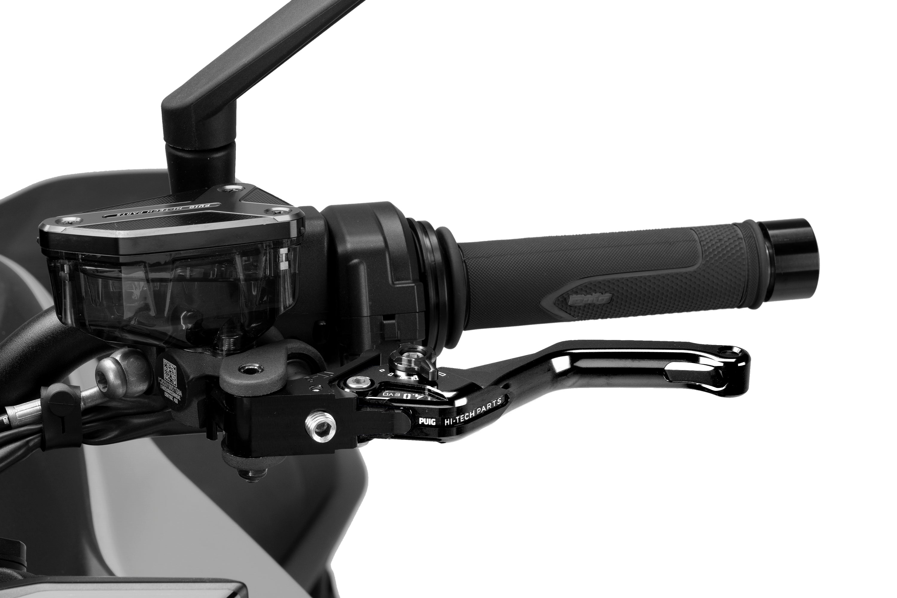 Puig 4.0 Lever - Short - Clutch/Rear Brake/Left Hand-M4230NN-Levers-Pyramid Motorcycle Accessories