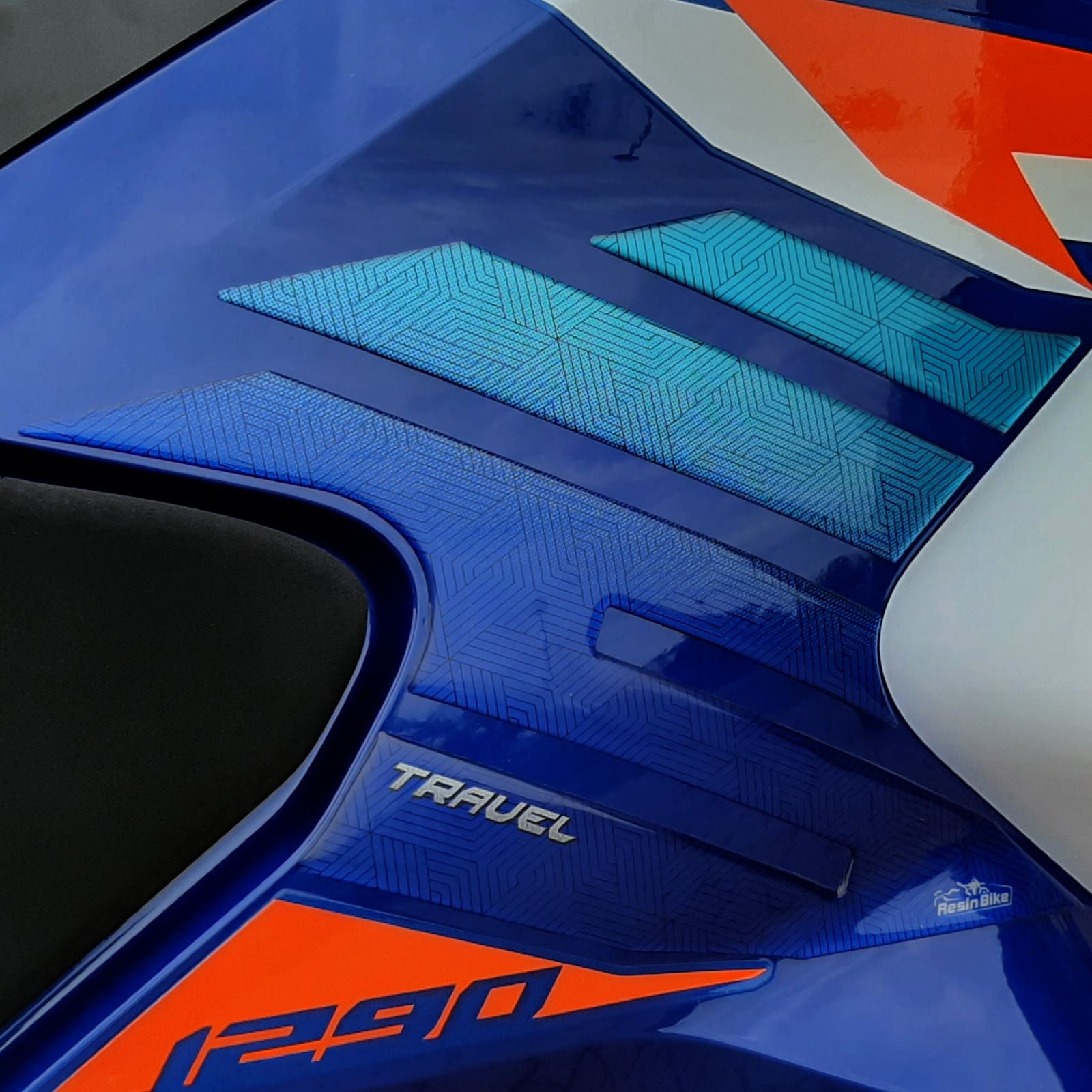 Resin Bike 3D Motorcycle Stickers - Tank Sides | KTM 1290 Super Adventure R 2021>Current -   Pyramid Motorcycle Accessories