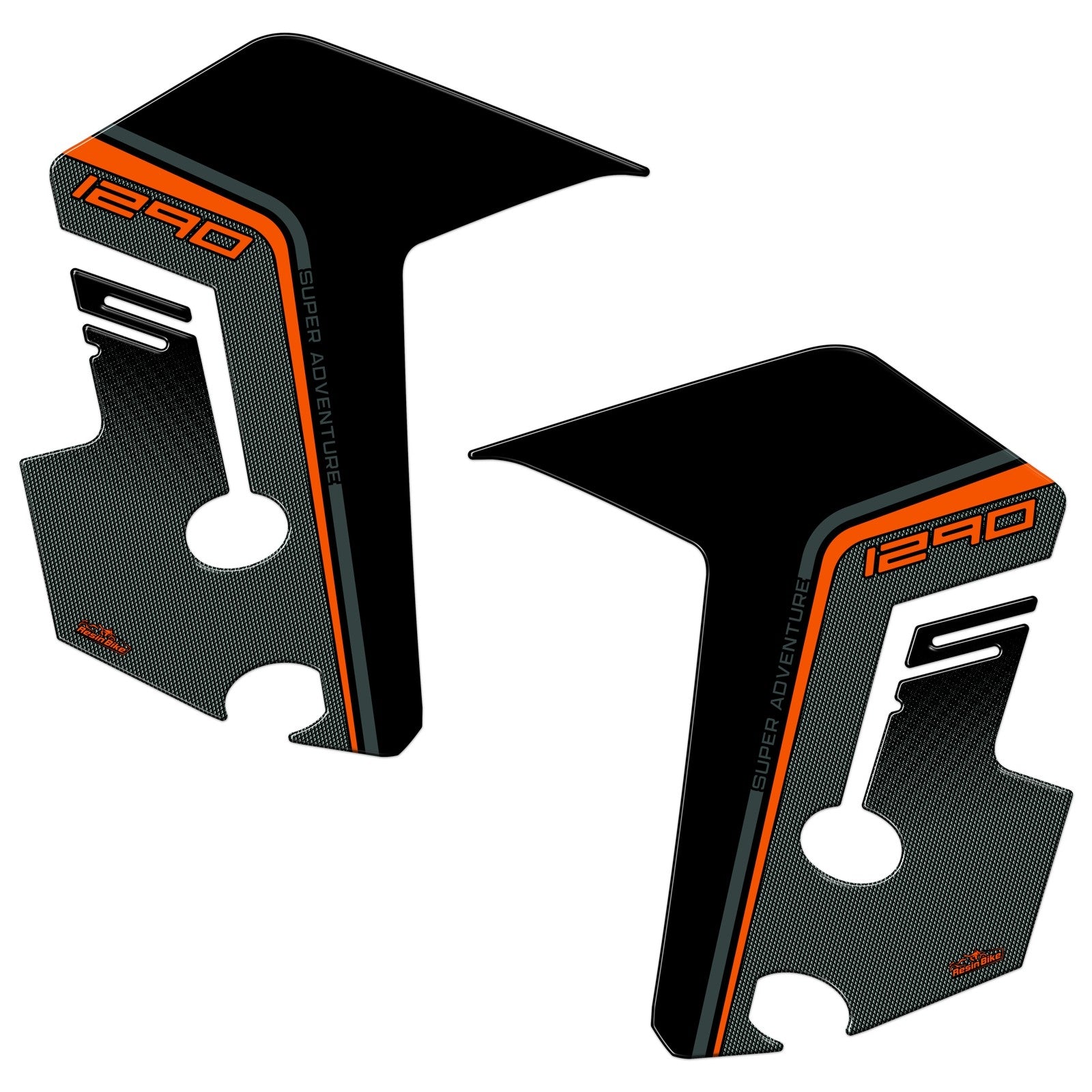 Resin Bike 3D Motorcycle Stickers - Front Fender Sides | KTM 1290 Super Adventure S 2021>2025 -   Pyramid Motorcycle Accessories