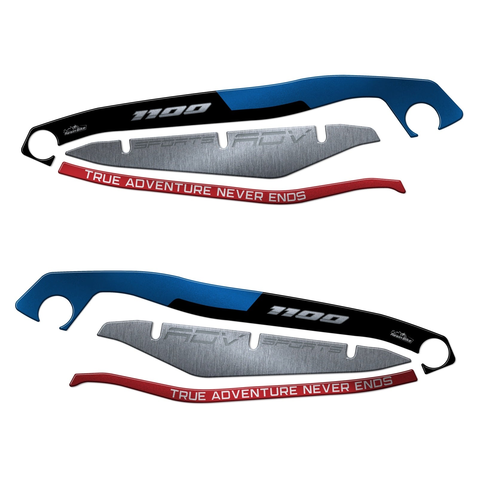 Resin Bike 3D Motorcycle Stickers - Handguards | Honda CRF 1100 L Africa Twin Adventure Sports 2020>2025 -   Pyramid Motorcycle Accessories