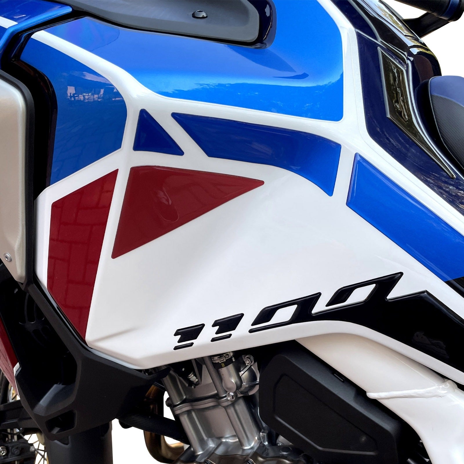 Resin Bike 3D Motorcycle Stickers - Tank Sides | Honda CRF 1100 L Africa Twin Adventure Sports 2020>2021 -   Pyramid Motorcycle Accessories