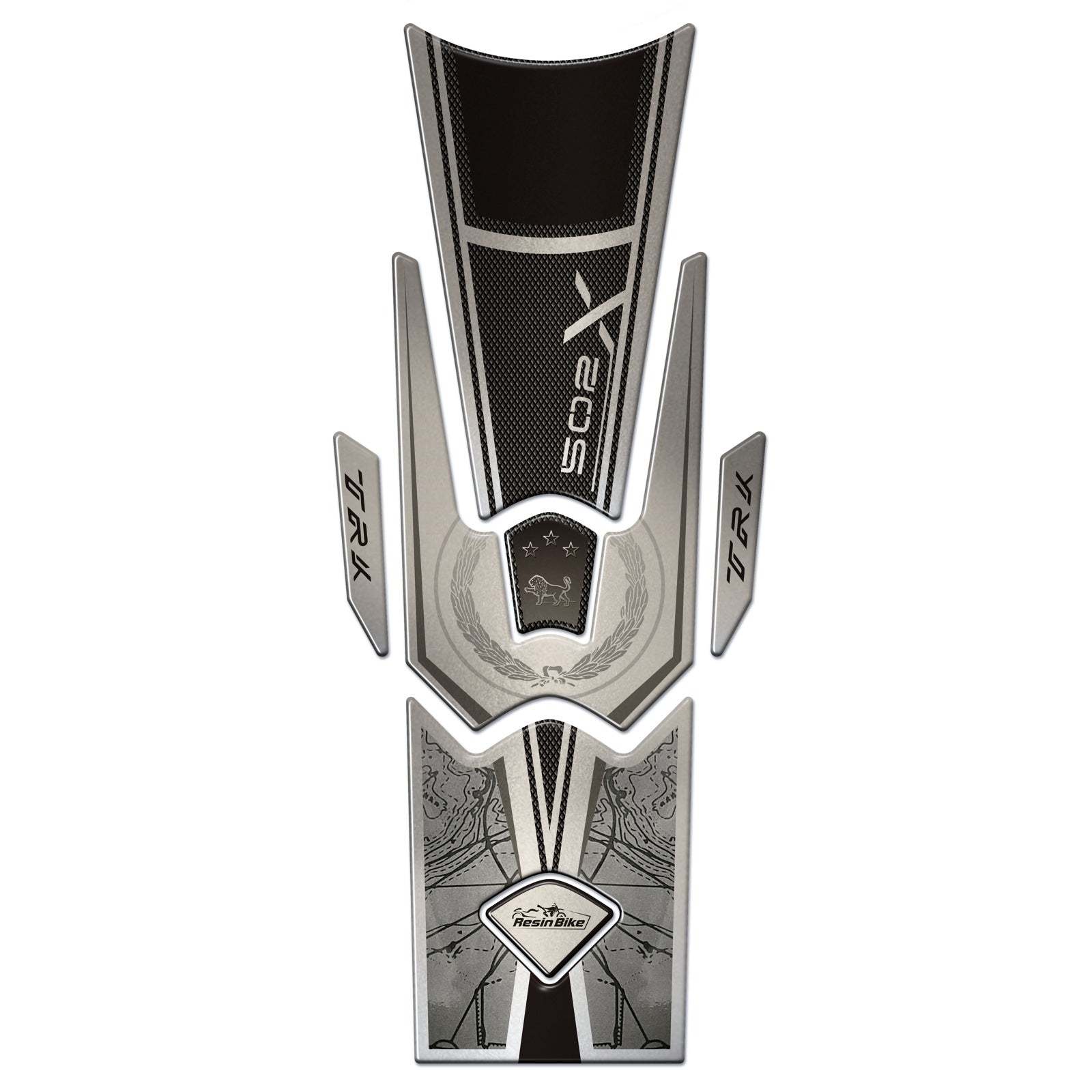 Resin Bike 3D Motorcycle Stickers - Tank Pad | Benelli TRK 502 X 2020>2026 RB-1000450100007 -   Pyramid Motorcycle Accessories